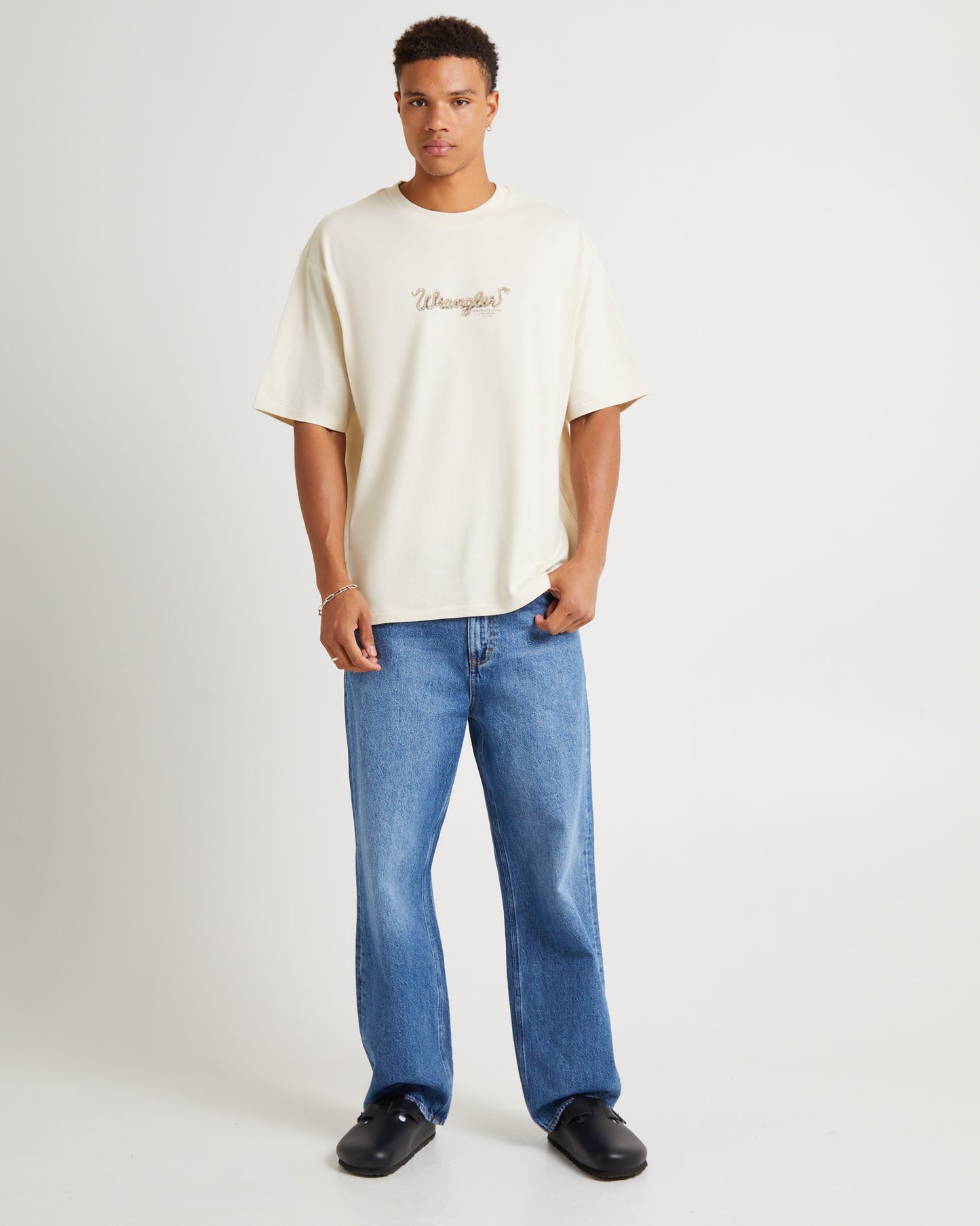 Snake Charm Slacker T-Shirt Ecru