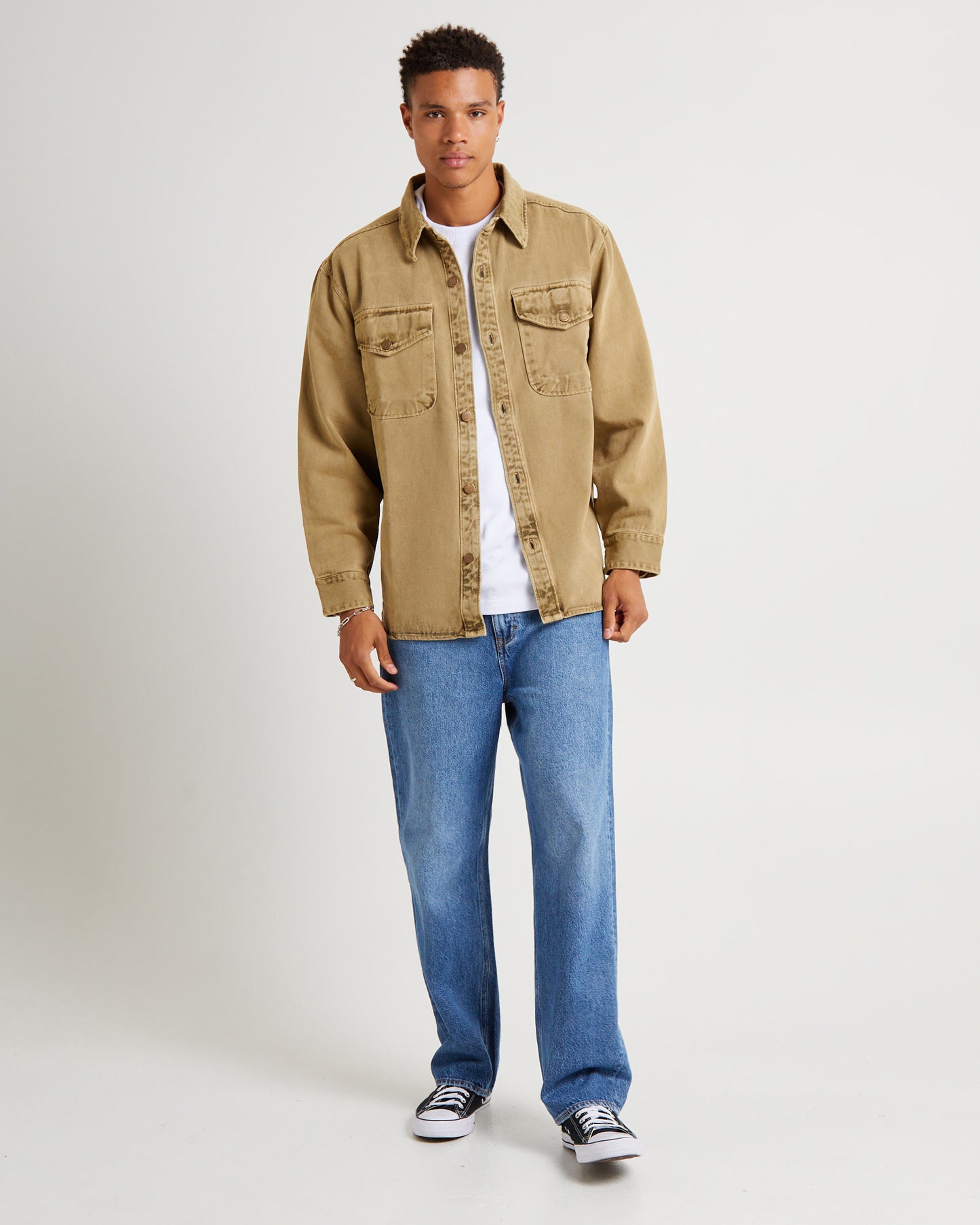 Trade Drill Shacket Sand