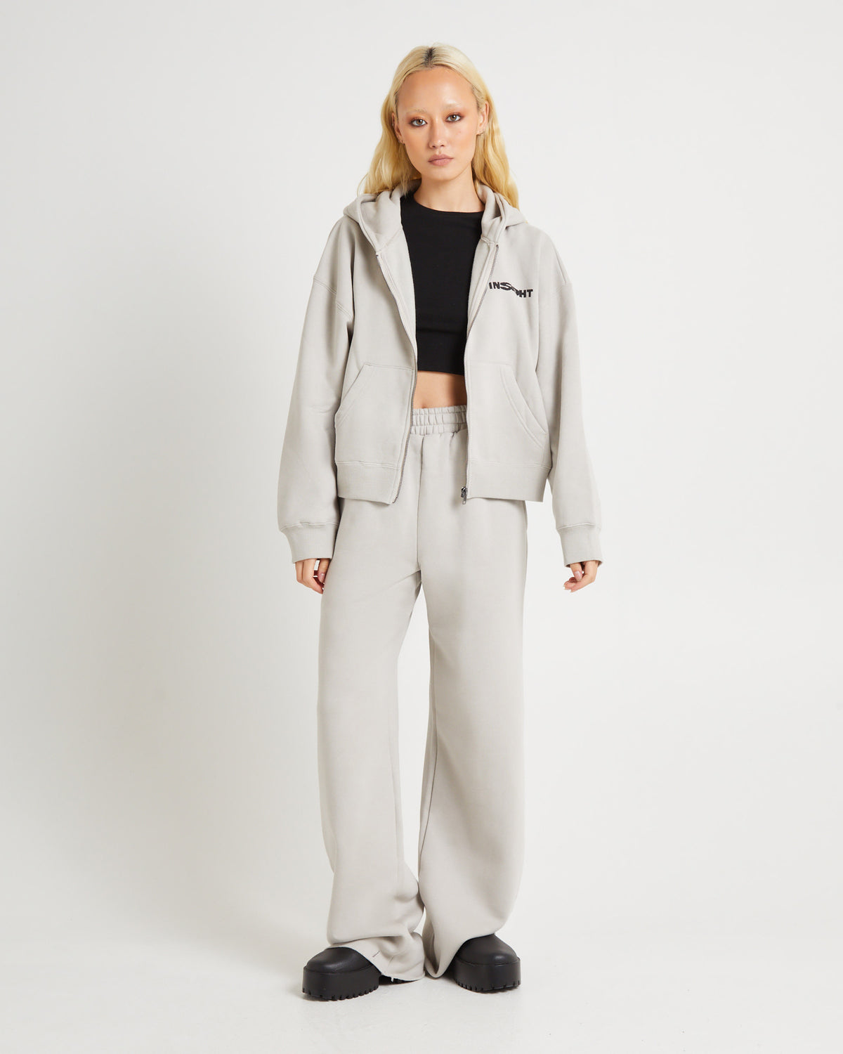 Haze Straight Leg Trackpants STONE