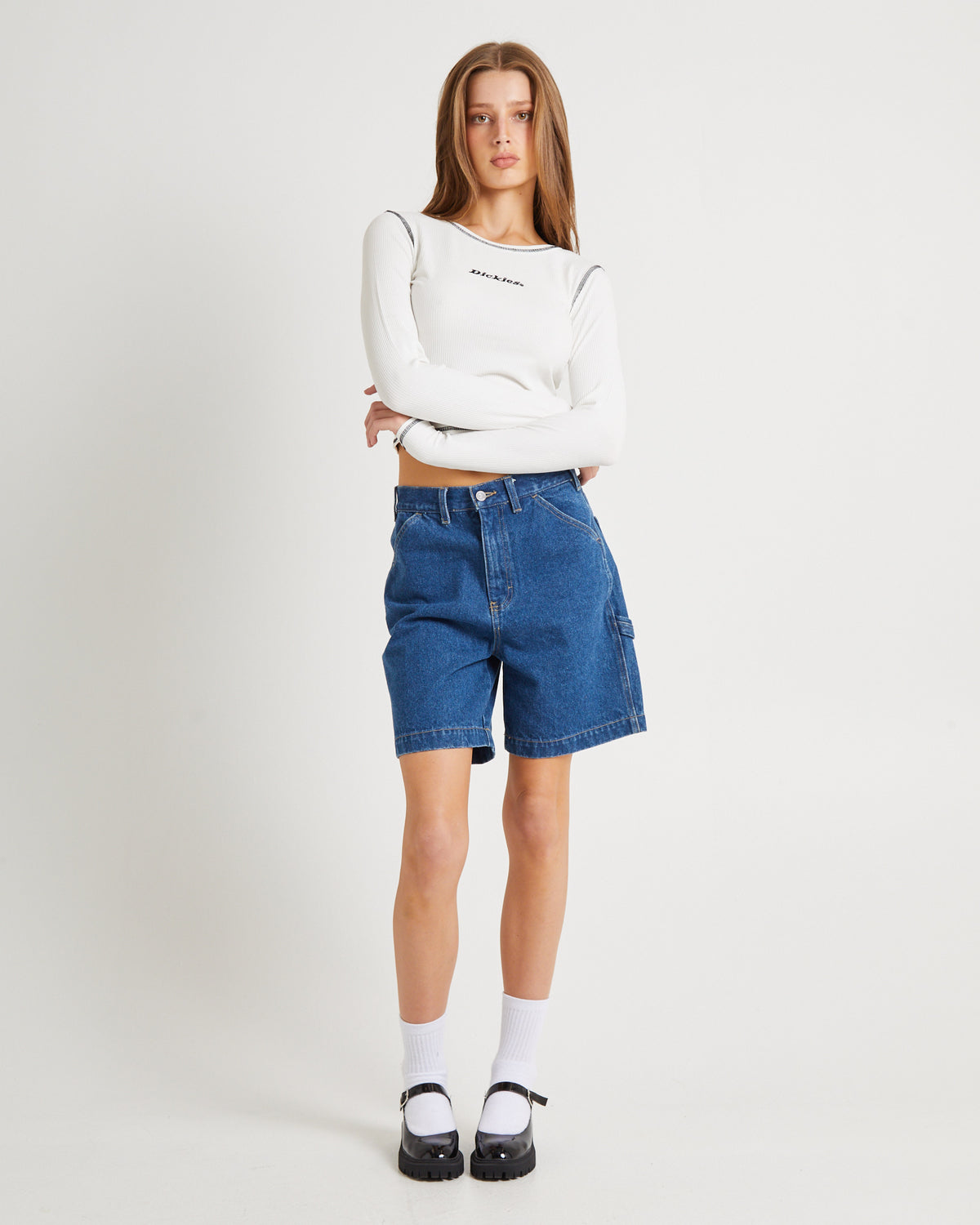 Tilden Long Sleeve Tee White WHITE