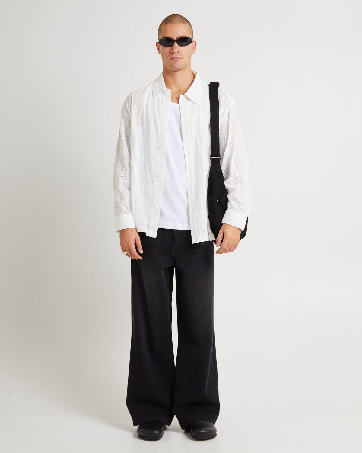 Kith Lace Long Sleeve Shirt OFF WHITE