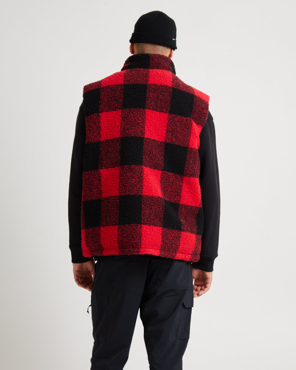 Jessener Insulated Reversible Fleece Vest Red RED