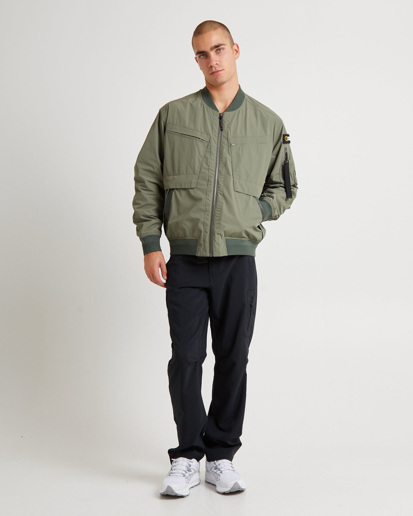 Romus Utility Aviator Jacket Lichen Khaki