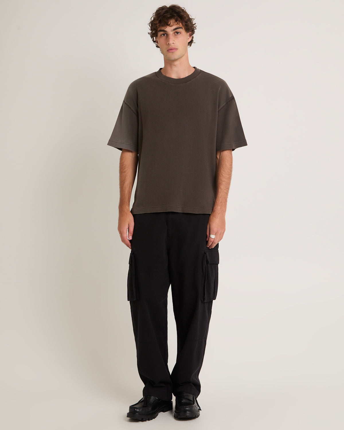 Eternity Waffle T-Shirt BROWN