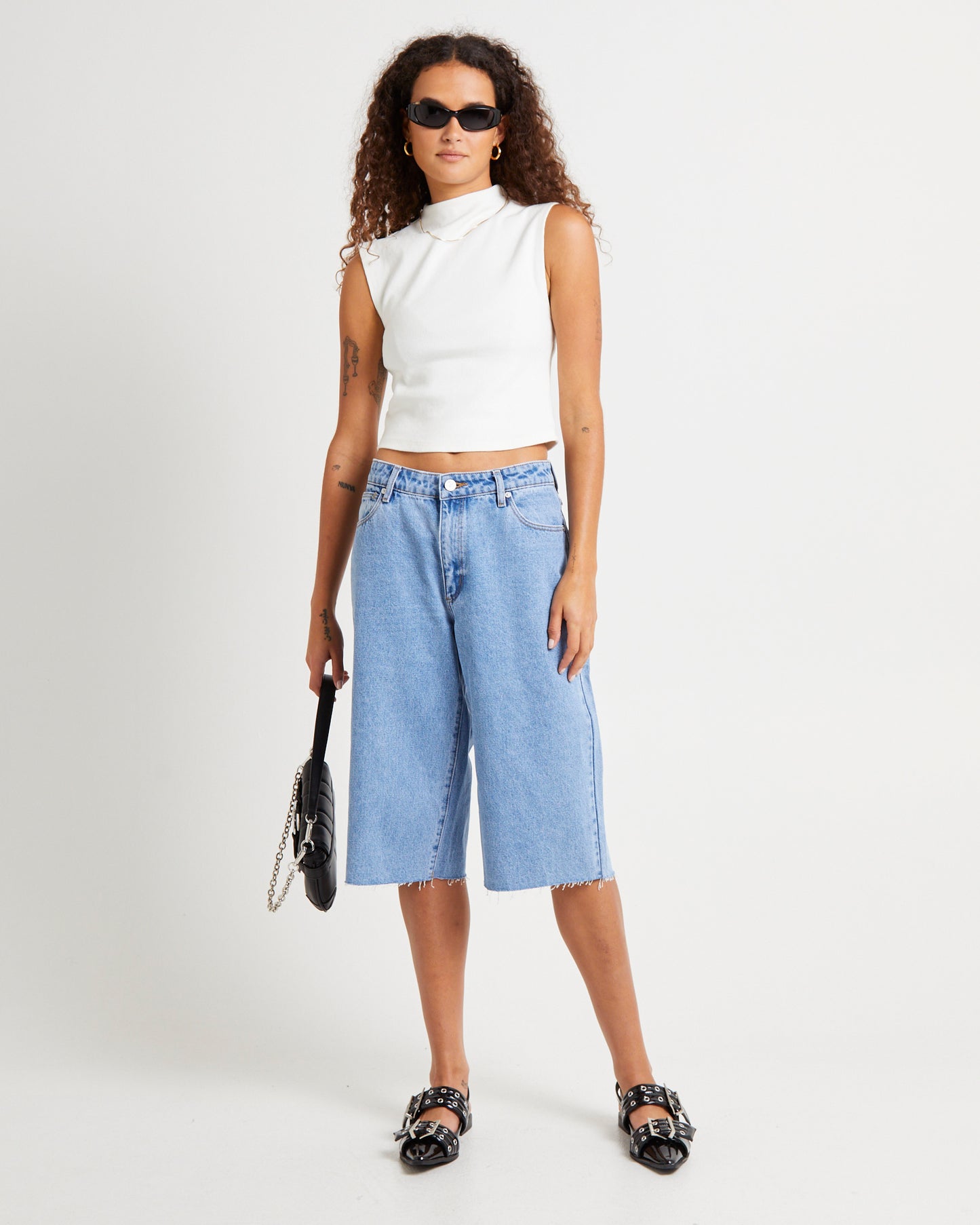 Heather Icon Mock Neck Top