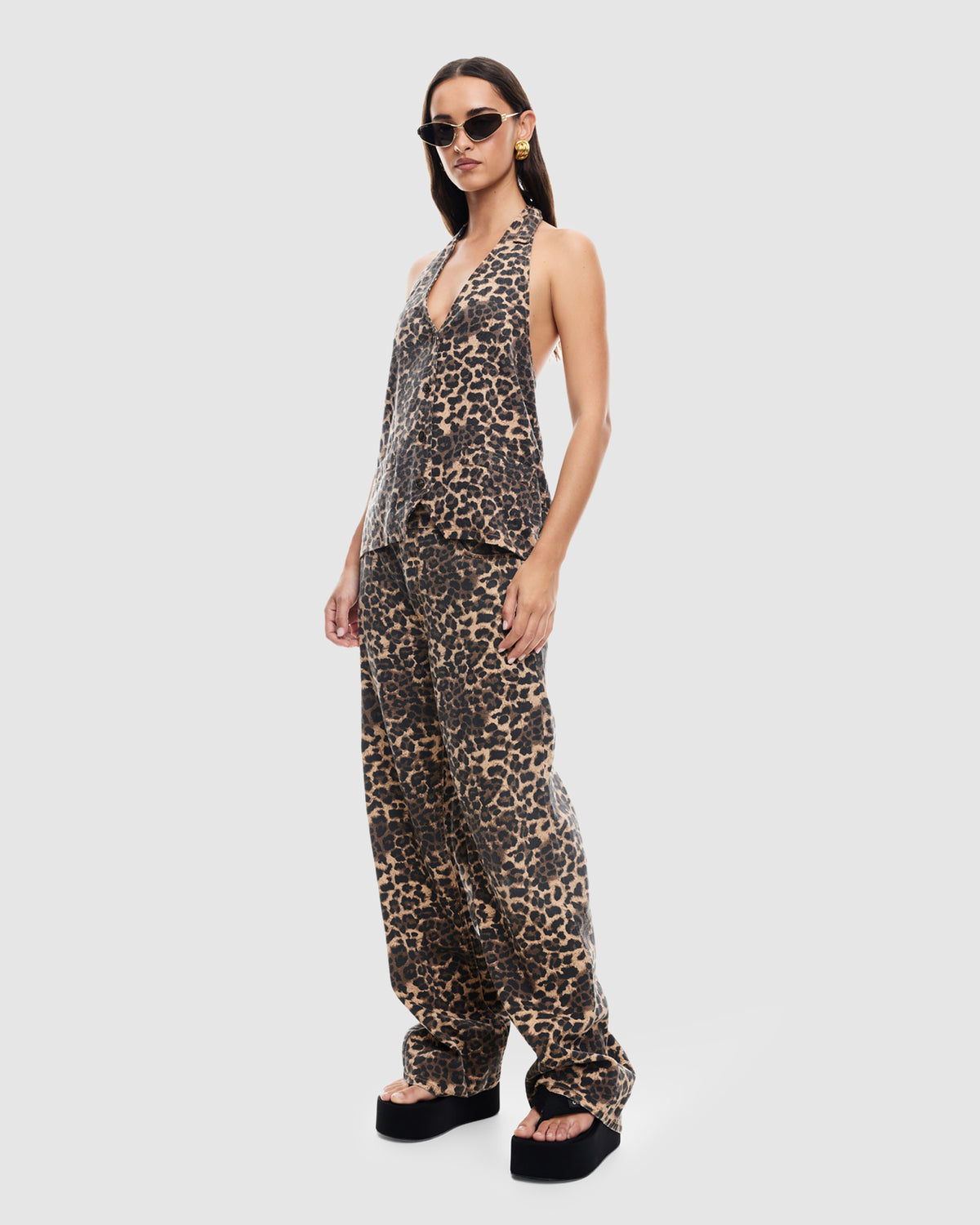 Top Model Denim Jeans LEOPARD