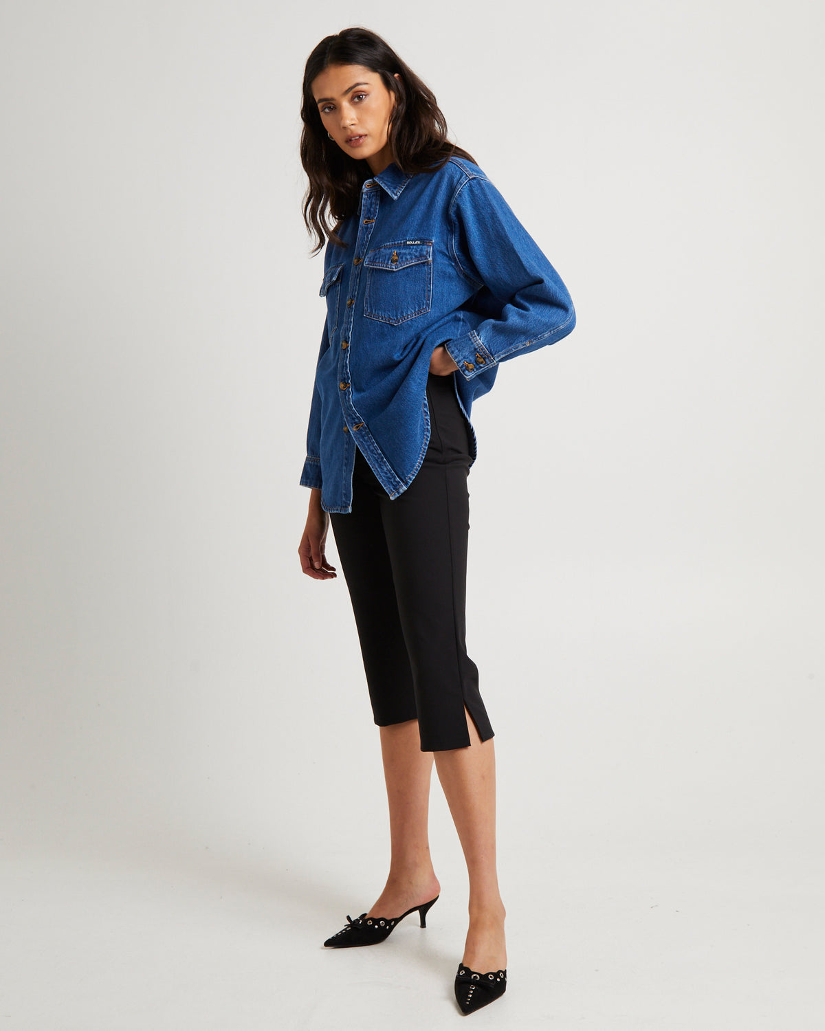 Classic Denim Shacket Ashley ASHLEY BLUE