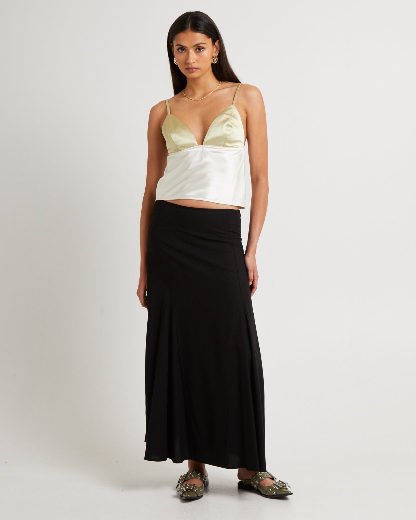 Camille Contrast Slip Top