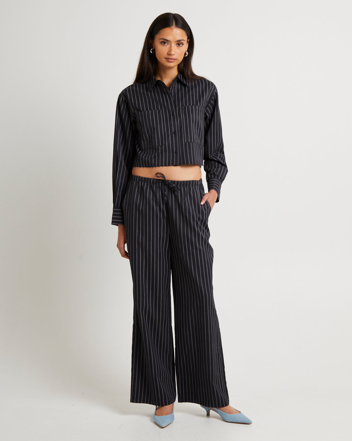 Makara Cropped Shirt STRIPE