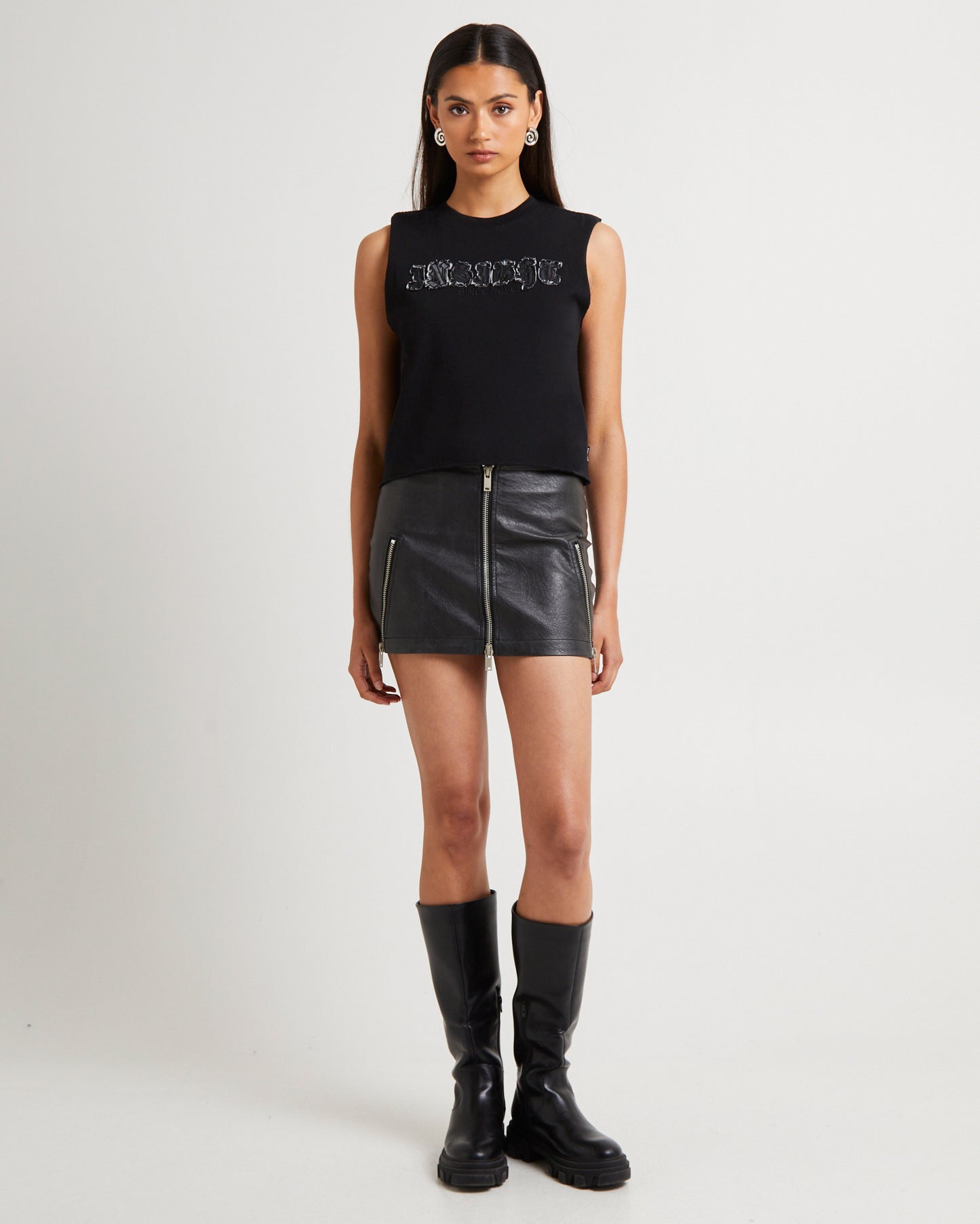 Harley Zip Mini Skirt