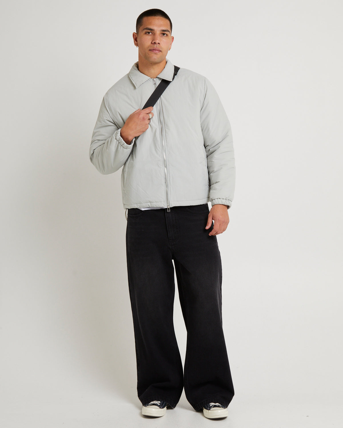 Puffer Flight Shacket GREY