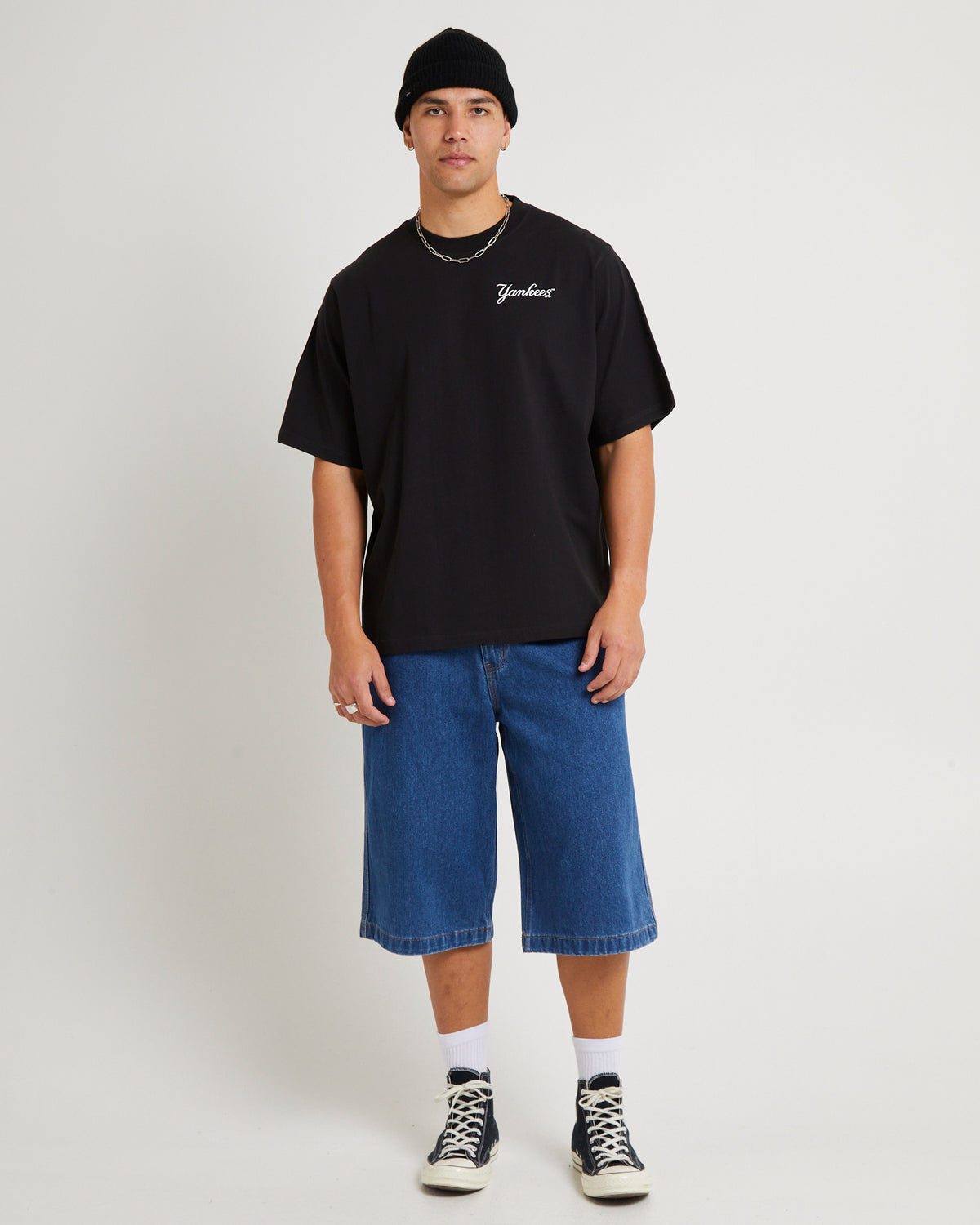 Script Heavyweight T-Shirt BLACK