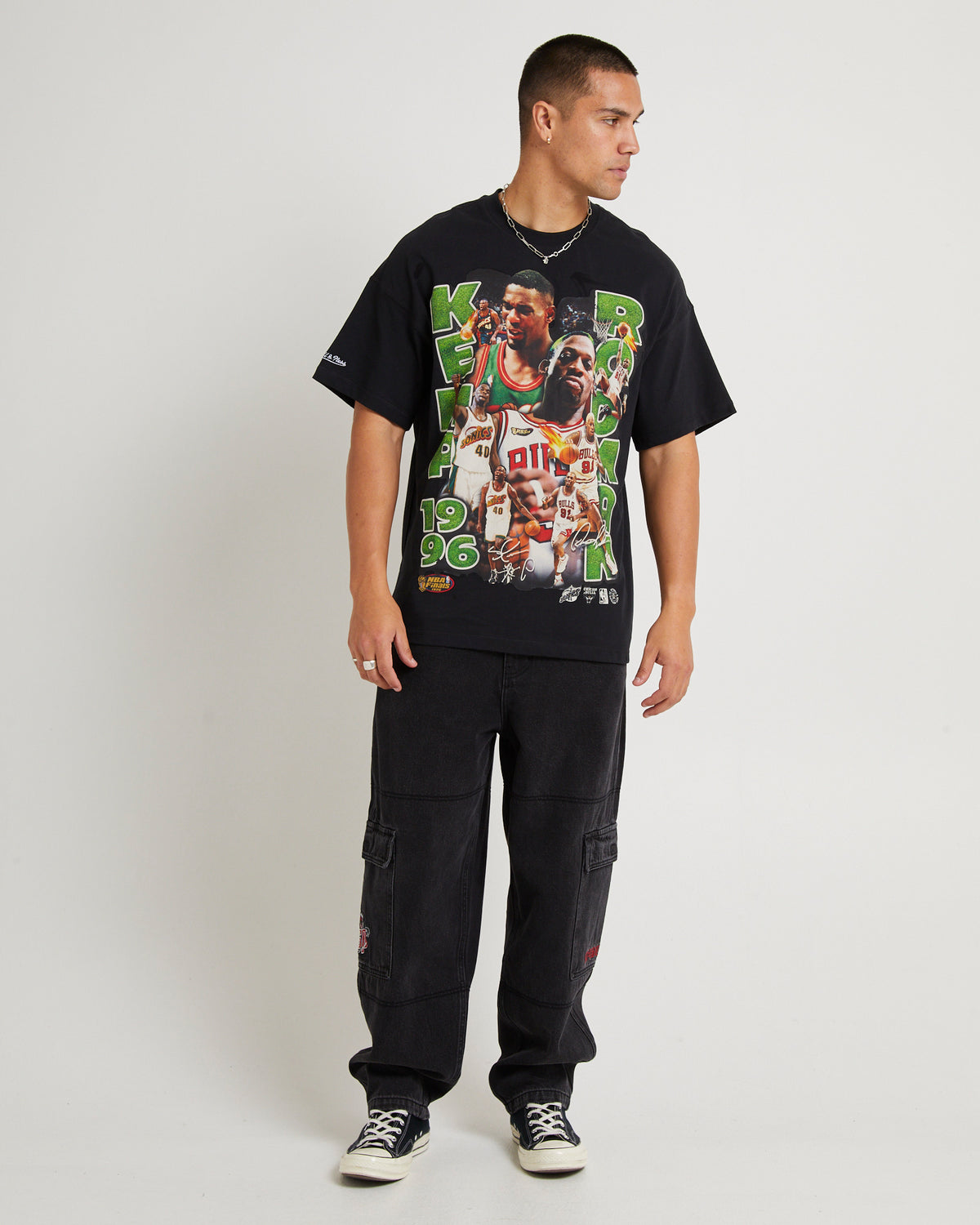 1989 NBA Finals T-Shirt FADED BLACK