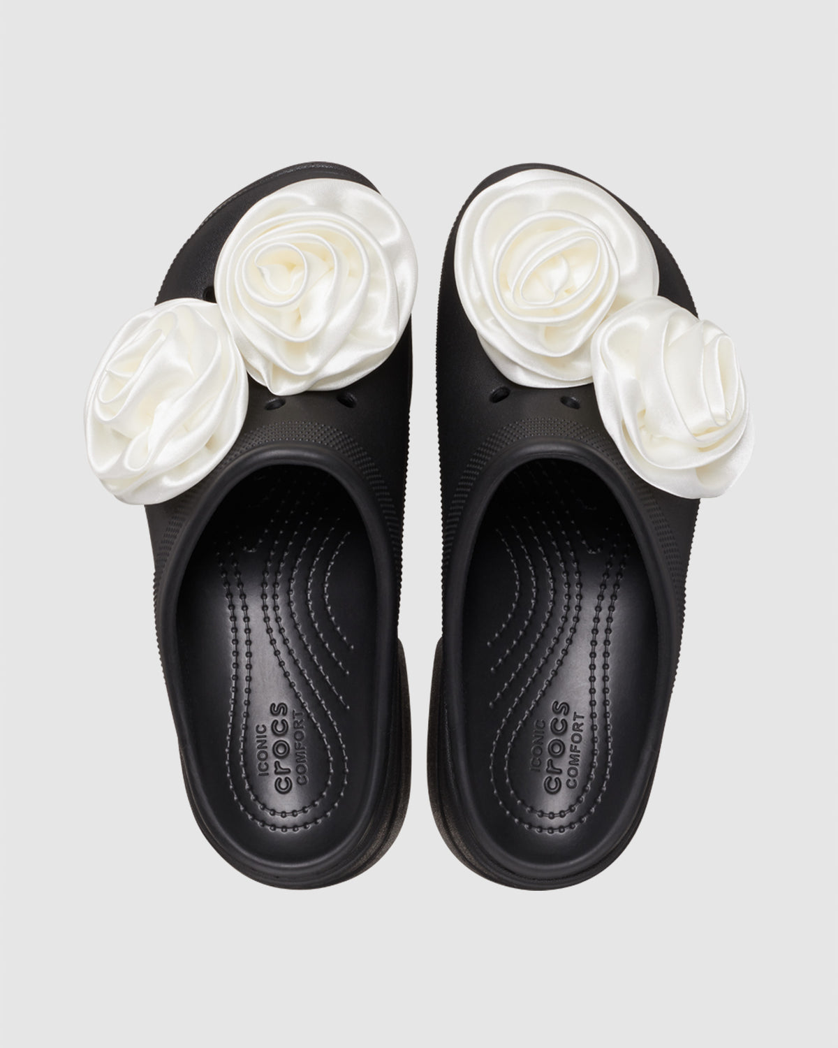 Siren Rosette Clogs BLACK