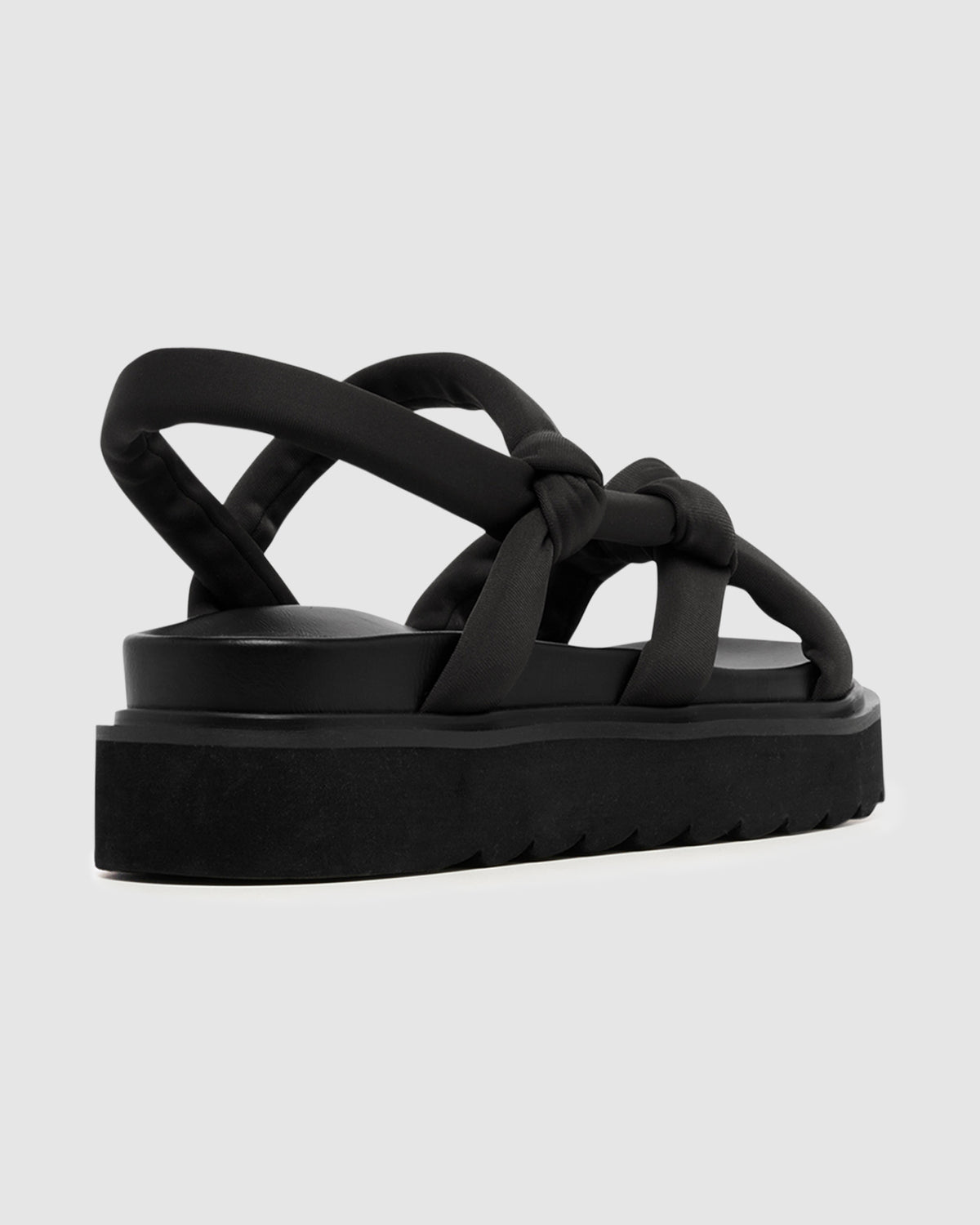 Vibez Flatform Sandals BLACK