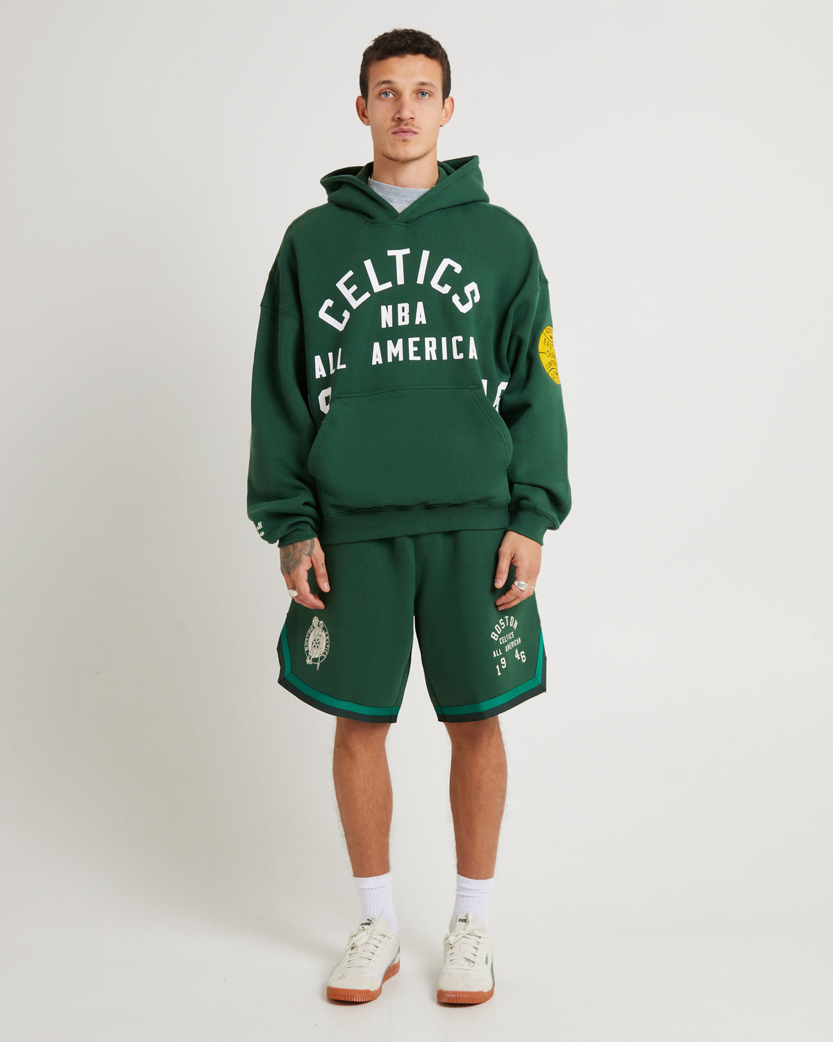 Boston Celtics All American Hoodie FADED OK GREEN