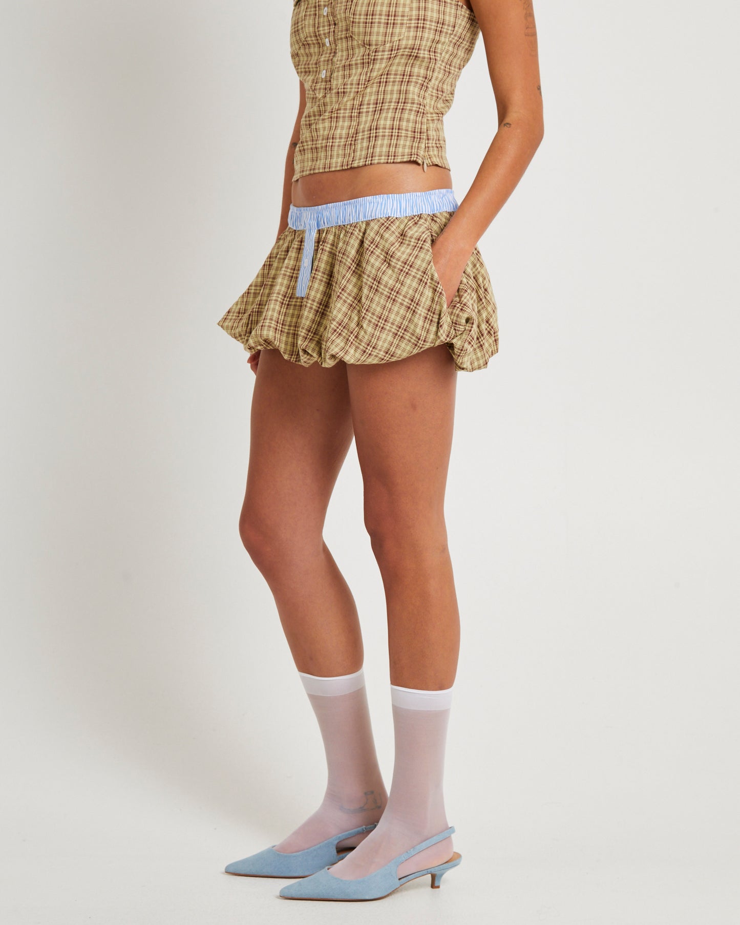 Lulu Puffball Boxer Micro Skirt