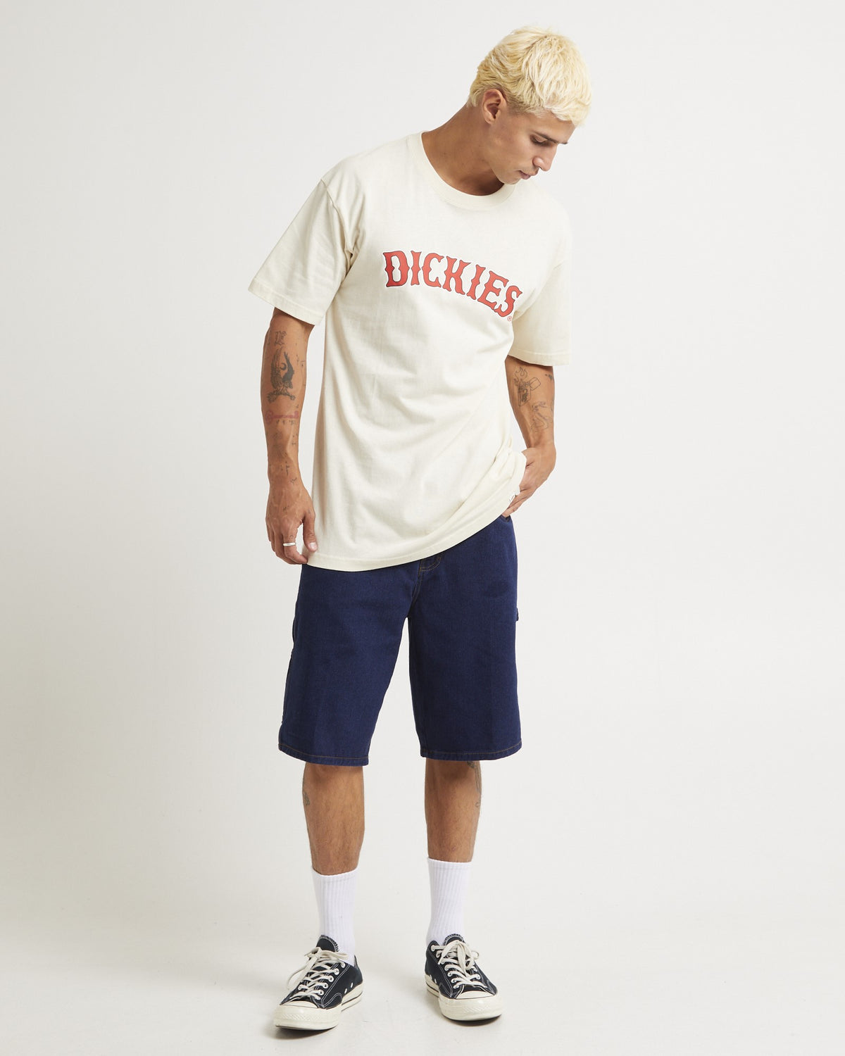 DX200 Denim Carpenter Shorts DARK INDIGO