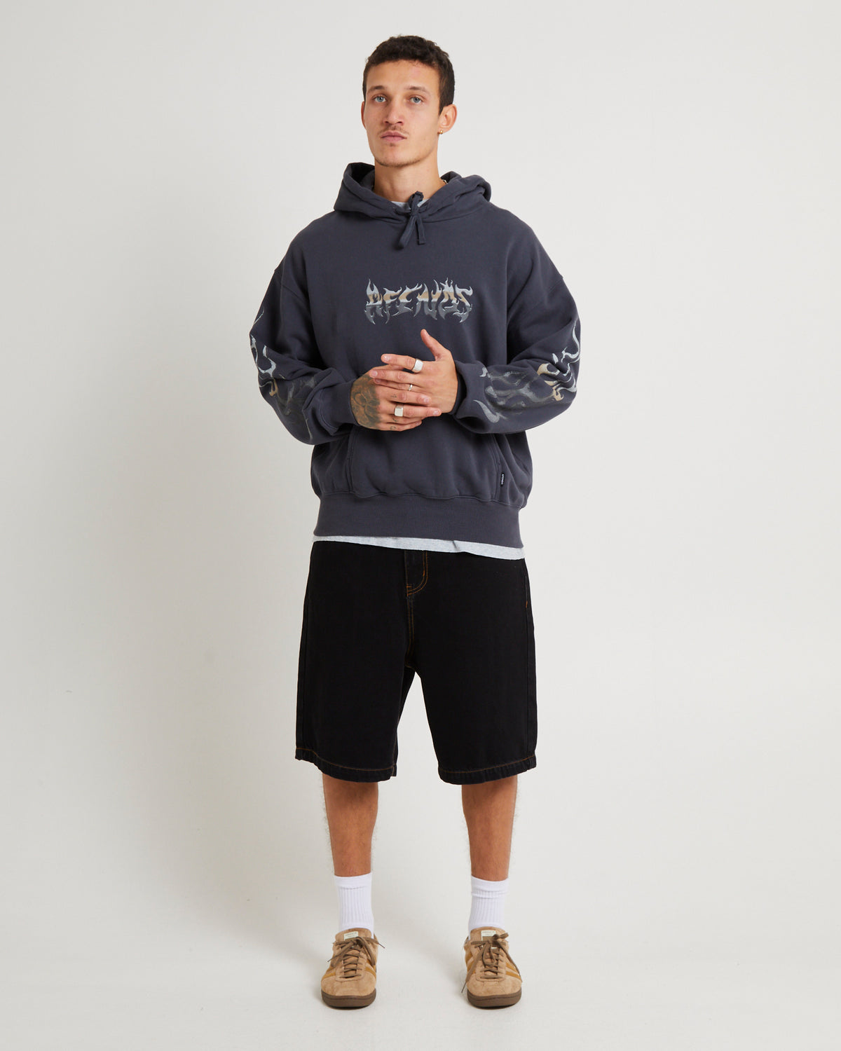 Scorched Boxy Pull On Hood CHARCOAL