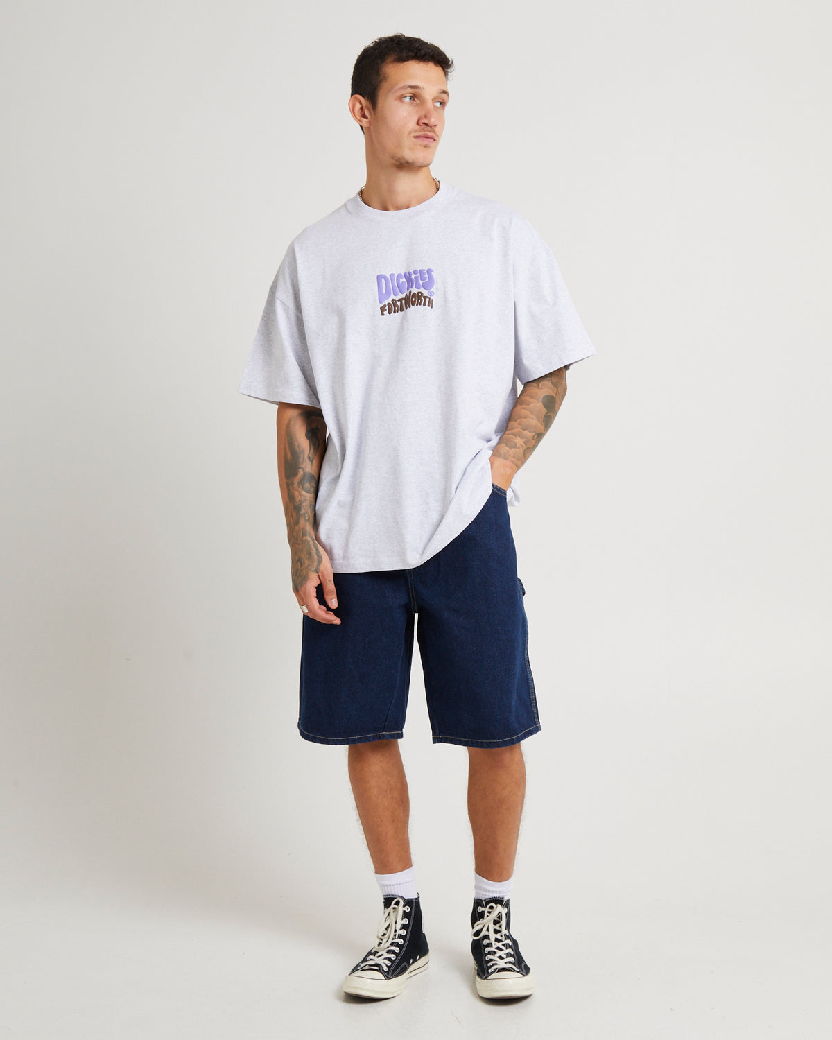 SDX200 11'' Relaxed Fit Denim Carpenter Shorts RINSED  INDIGO