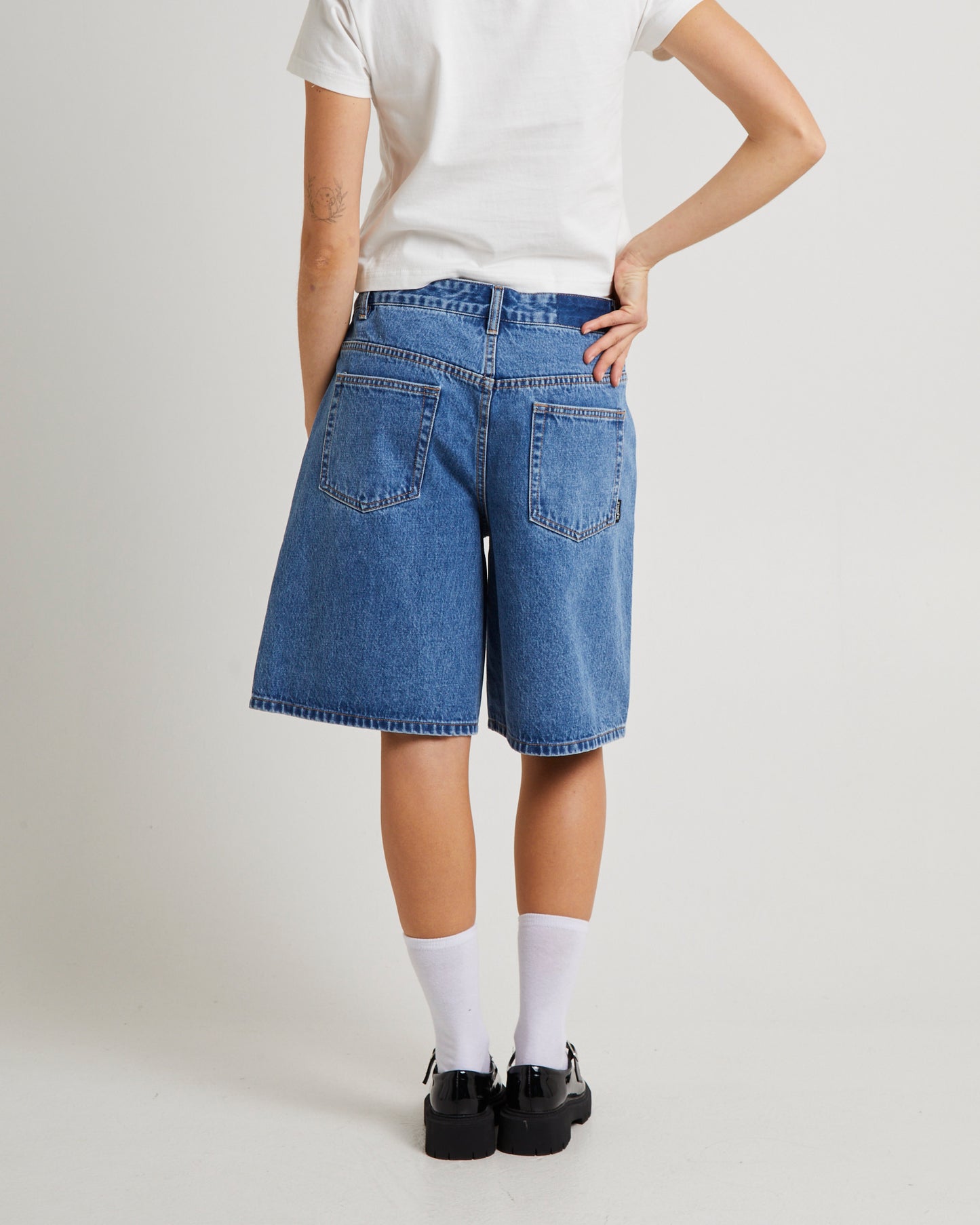 Kourtney Longline Denim Jorts