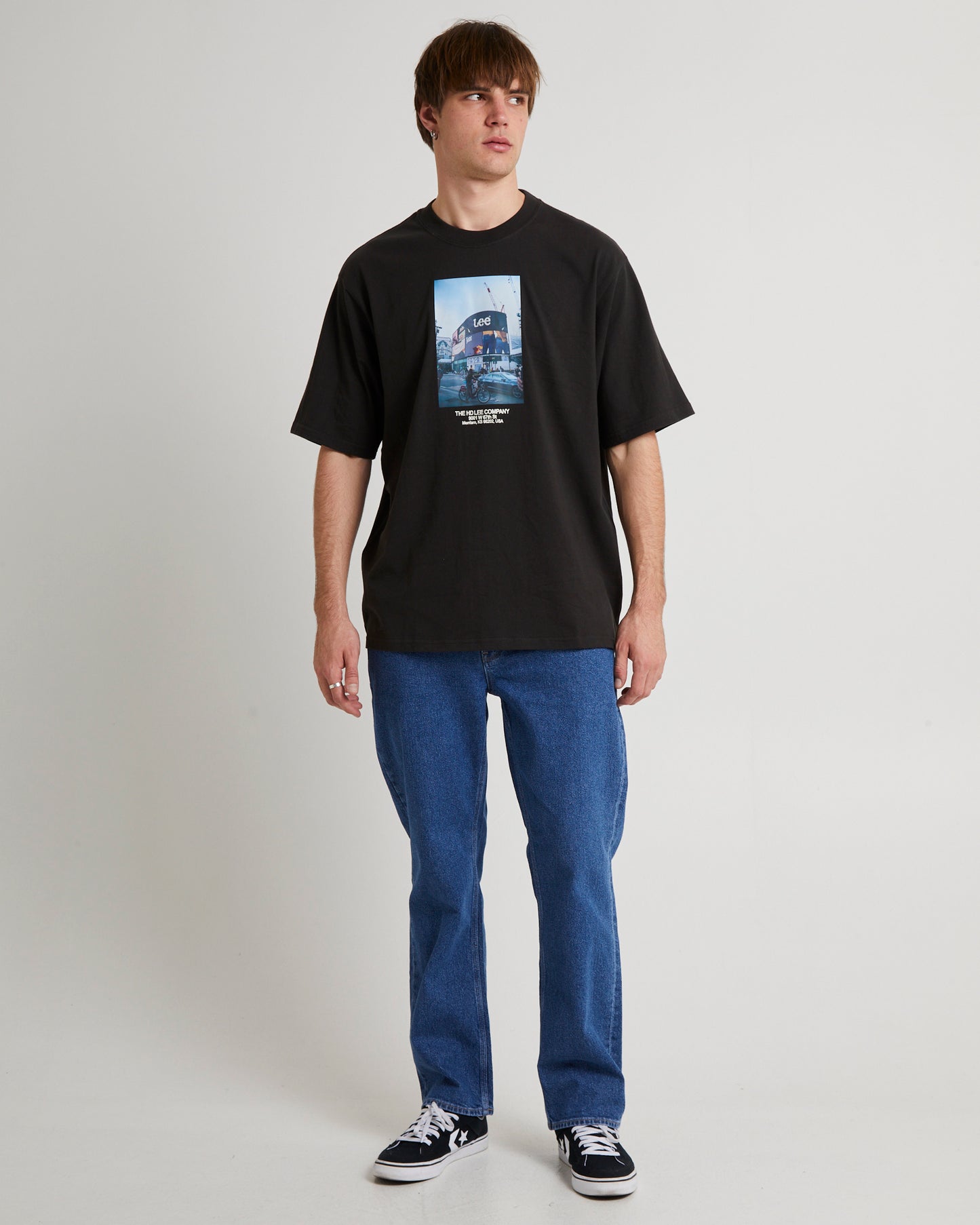 Billboards Baggy T-Shirt Worn Black