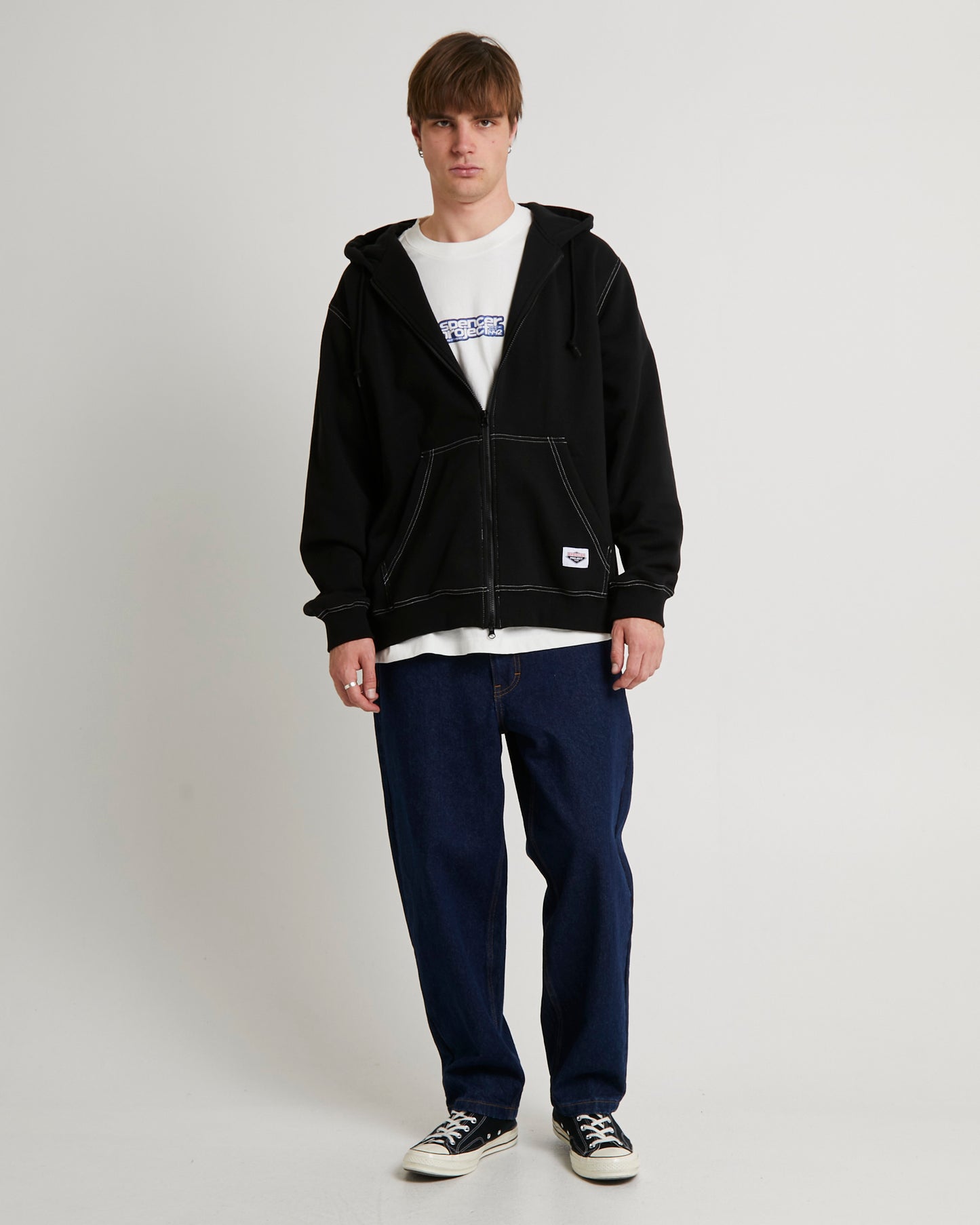 Workwear Zip Through Hoodie