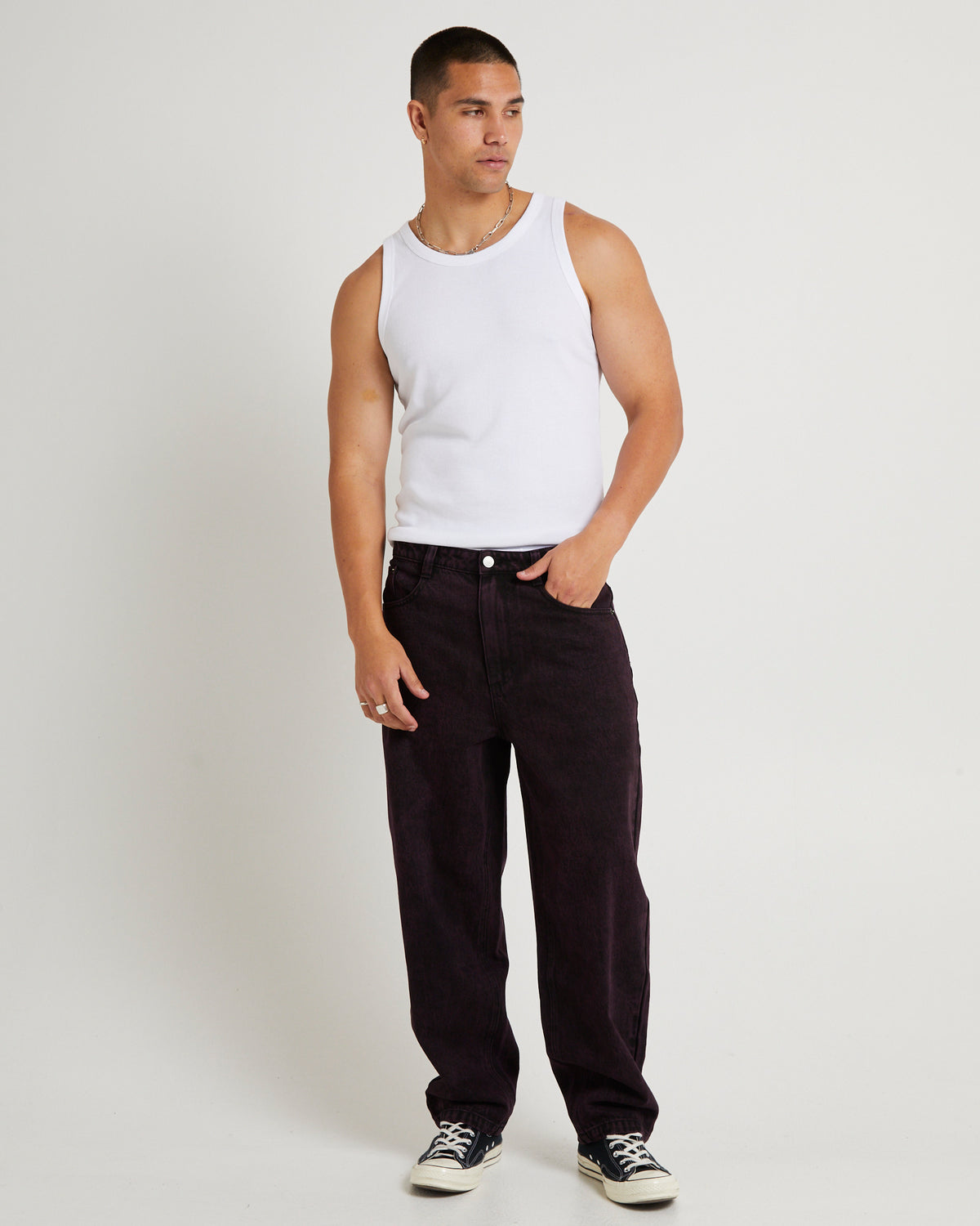 Wide Boy Denim Jeans PURPLE RINCE