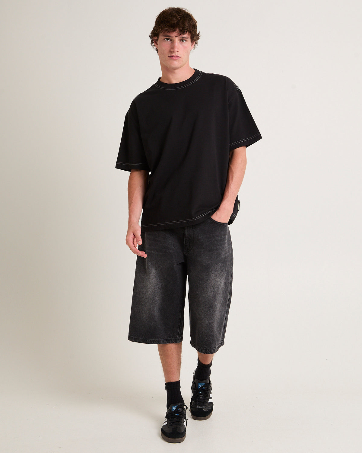Aspect Crop T-Shirt BLACK