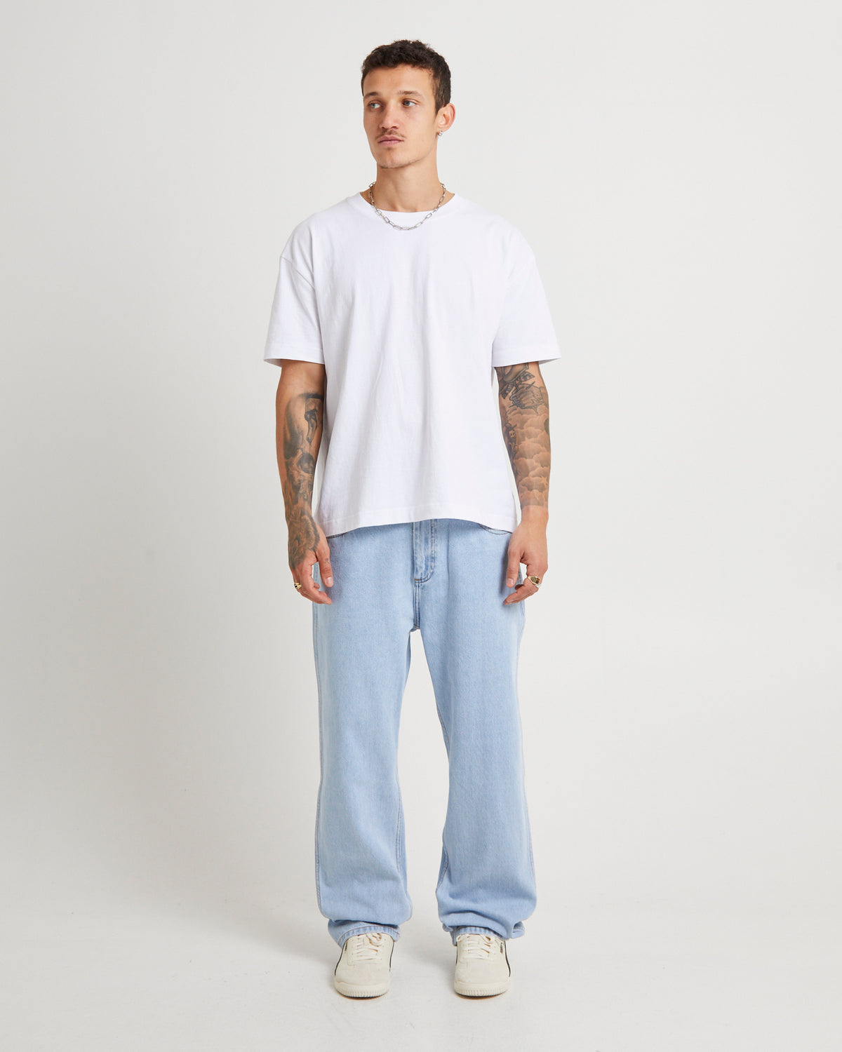 Ezy Malcom Denim Jeans BLEACHED DENIM