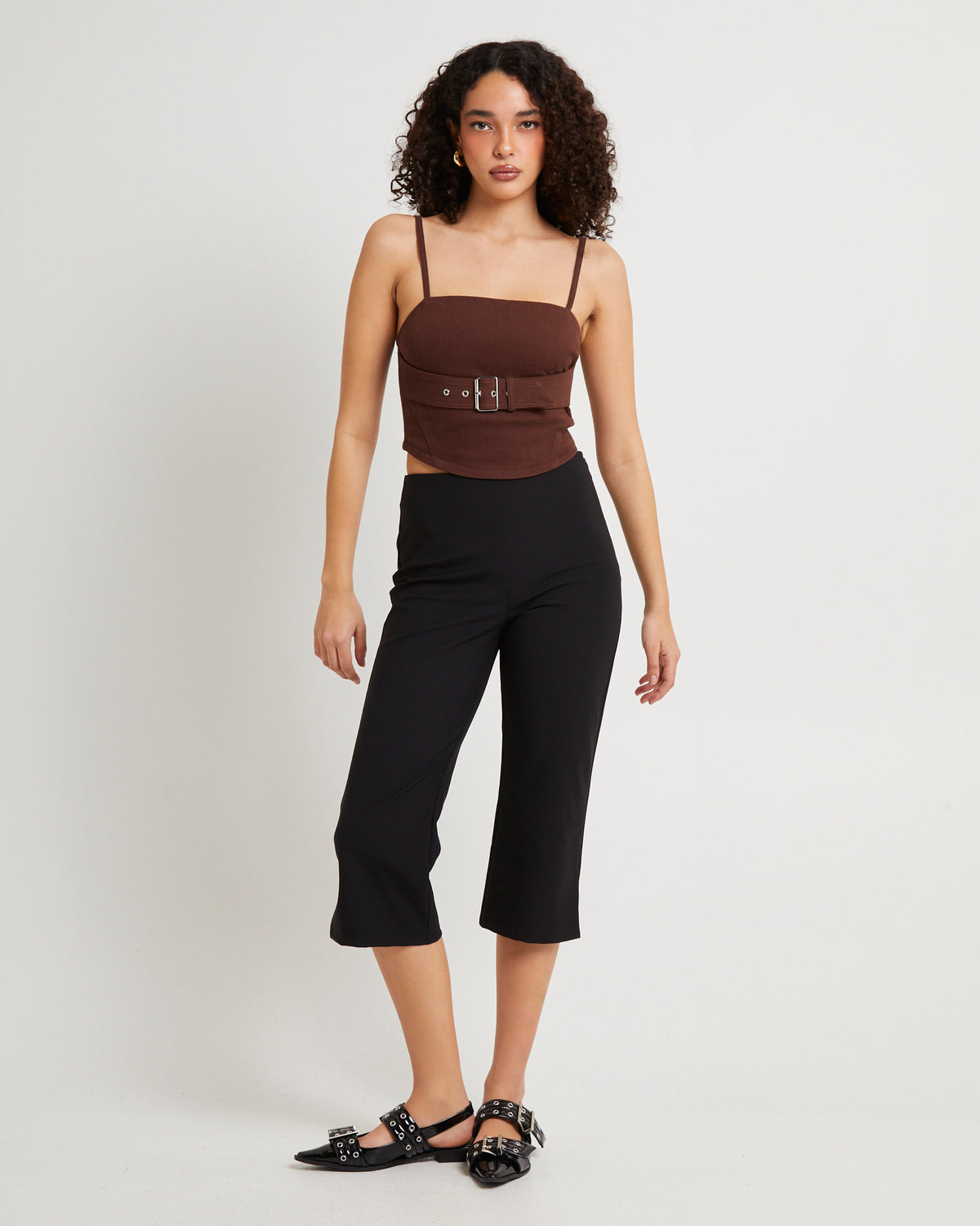 Belted Corset BROWN
