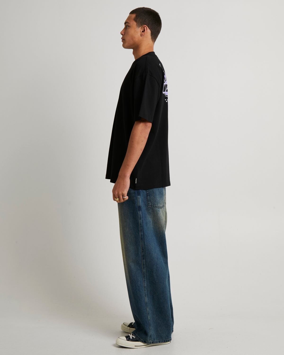 Marked T-Shirt WASHED BLACK