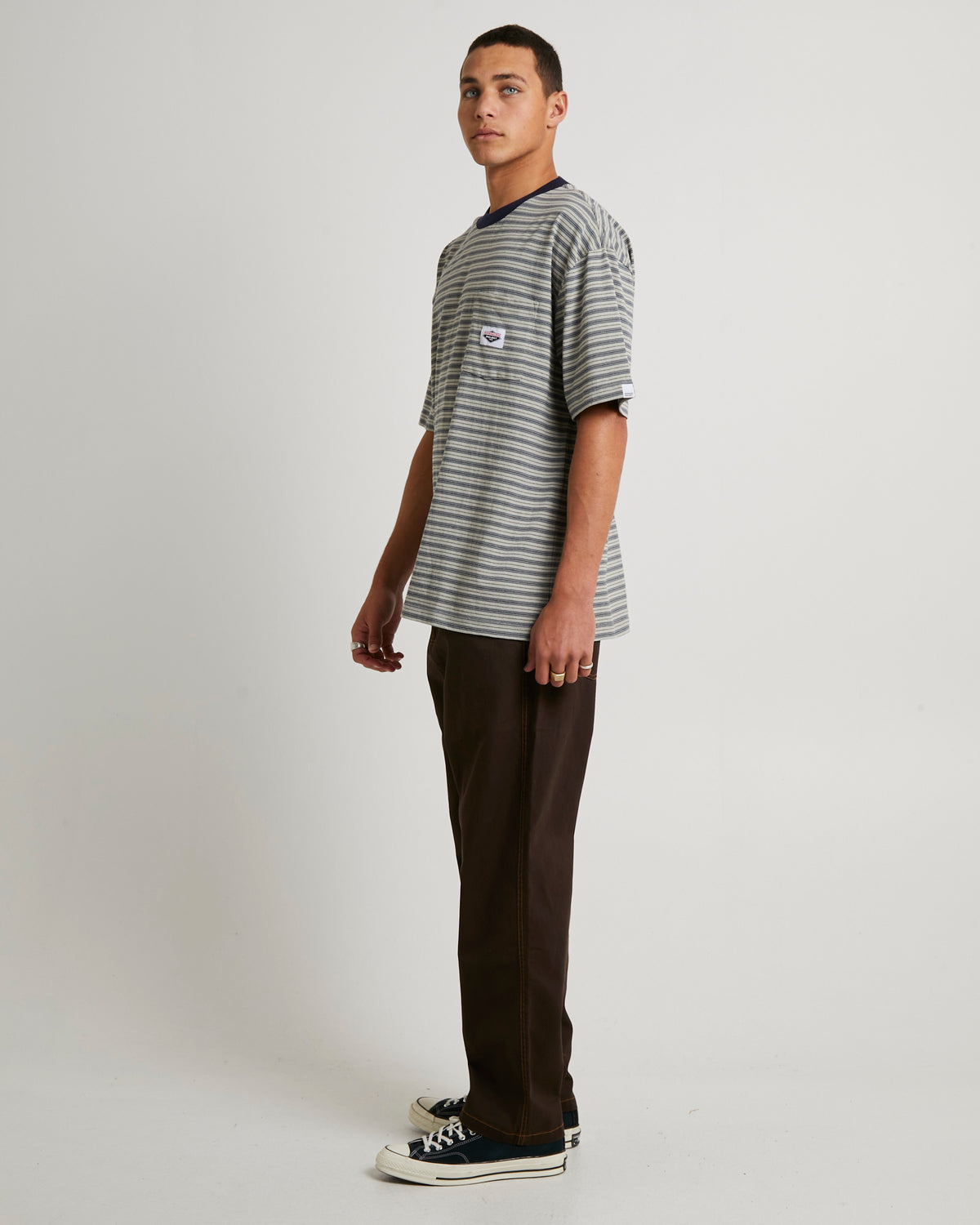 Skate Stripe Short Sleeve T-Shirt GREEN
