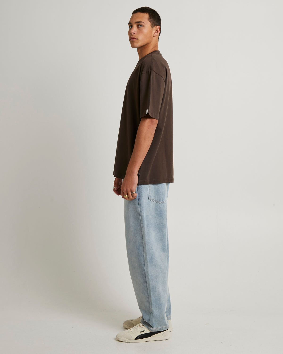 Fisheye T-Shirt BROWN