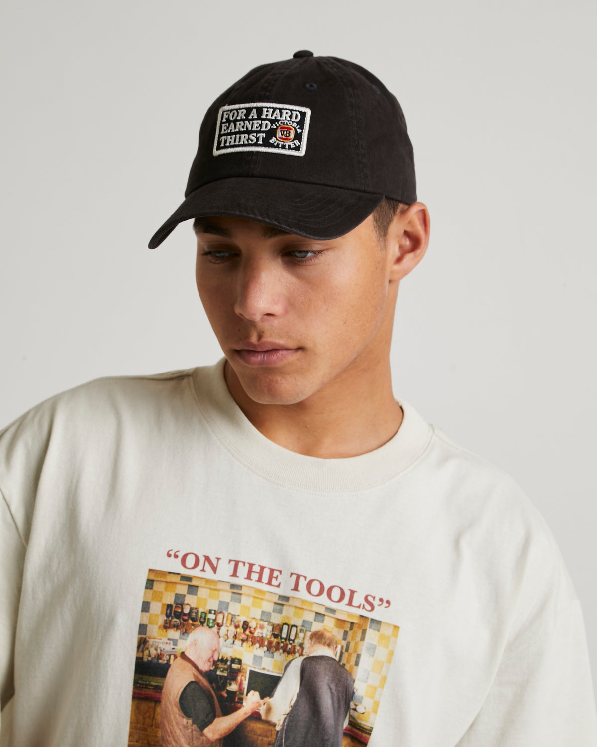 Victoria Bitter Hard Earned Ball Park Cap BLACK