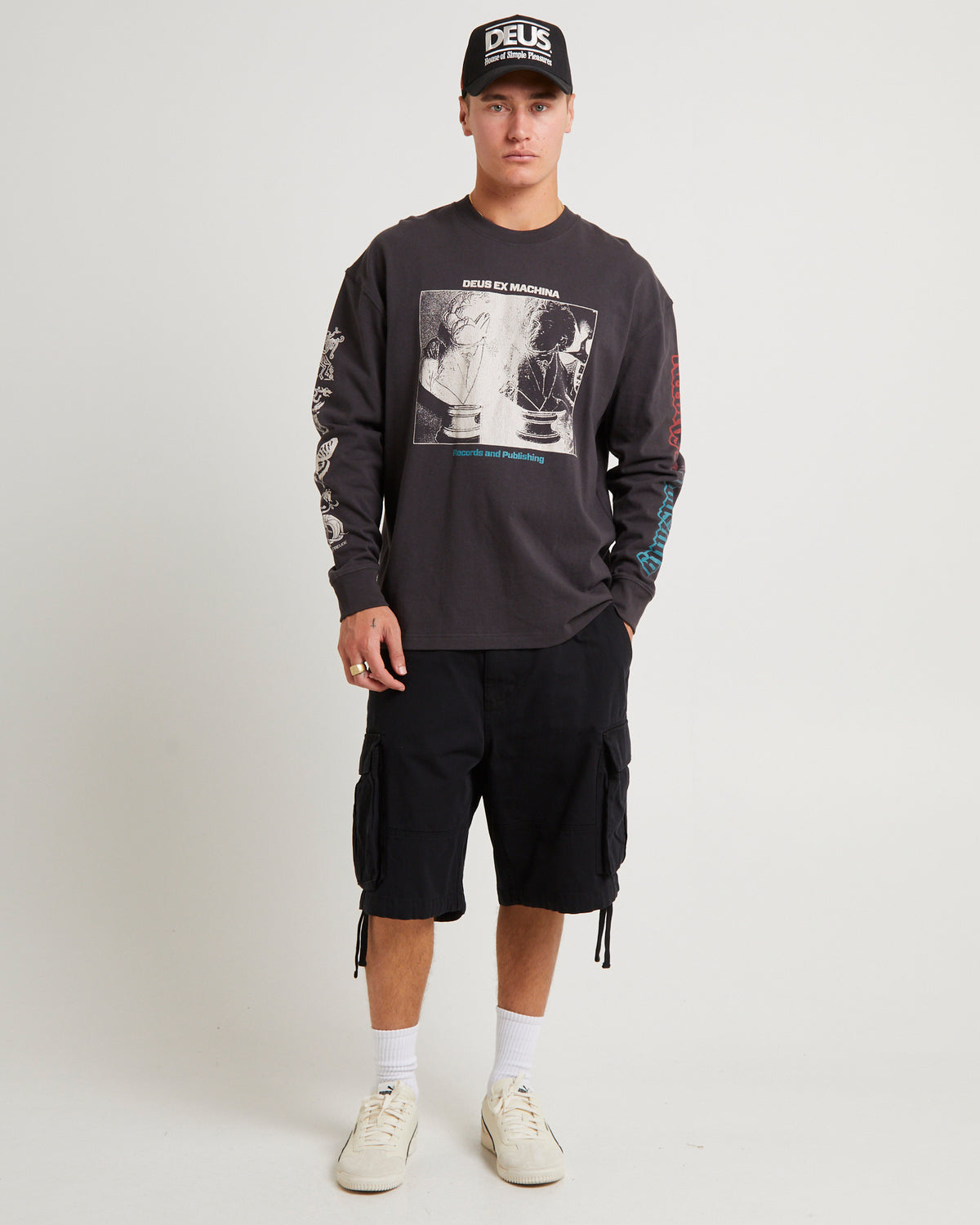 Divine Spark Long Sleeve T-Shirt BLACK