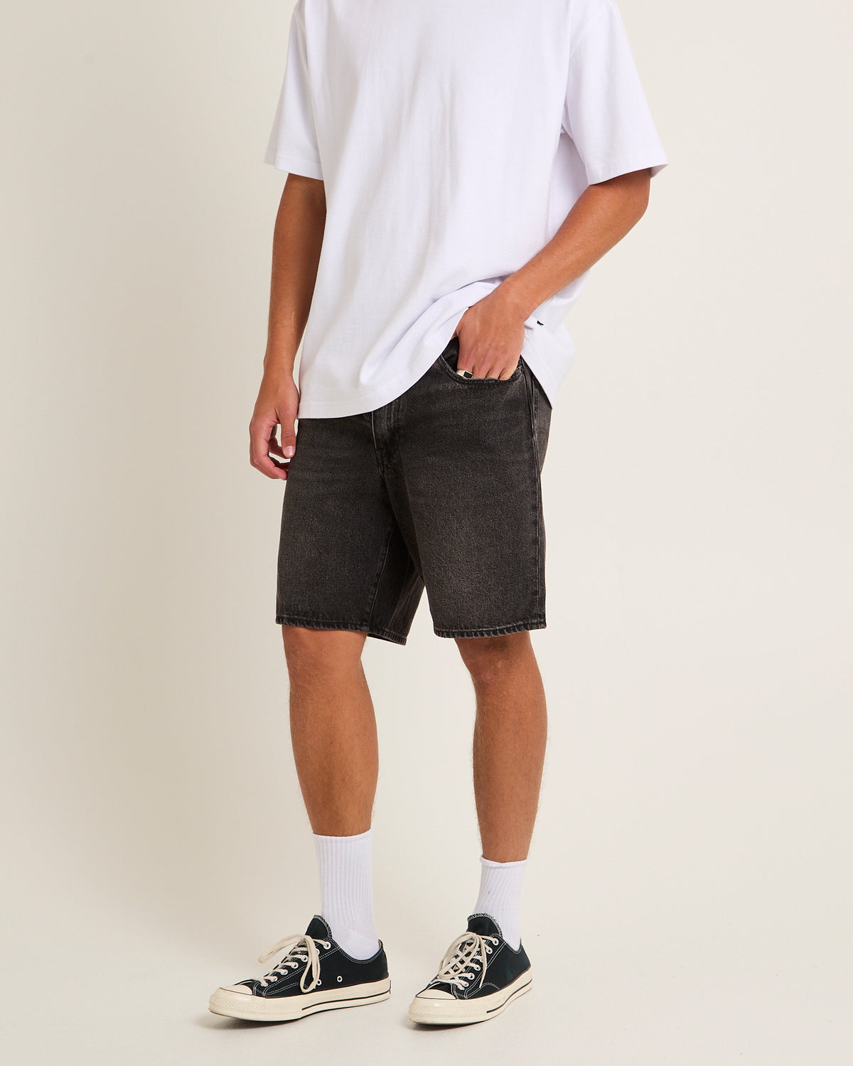 468 Stay Loose Denim Shorts WE GOT MOTION SHORTS