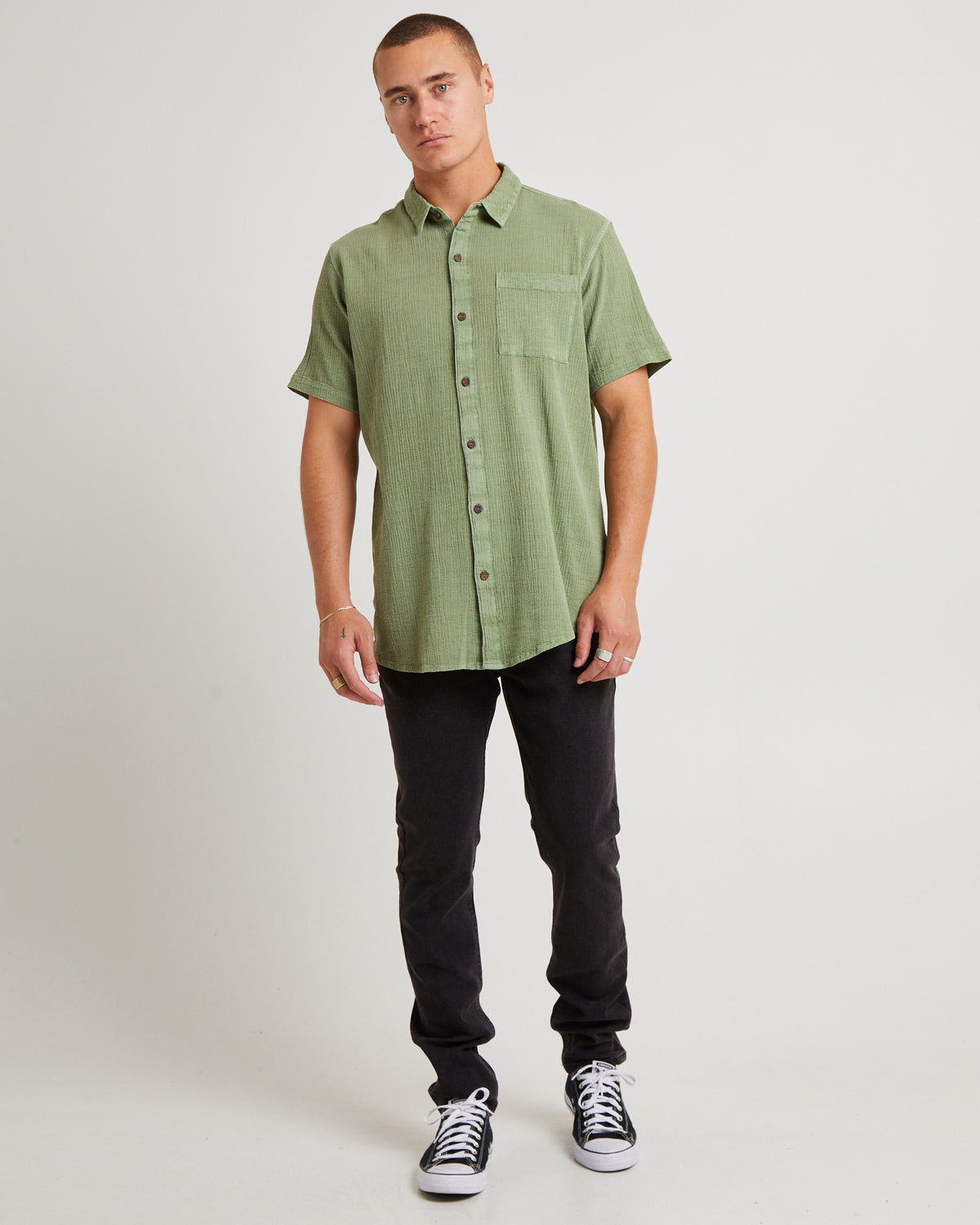 Bon Crepe Shirt PISTACHIO