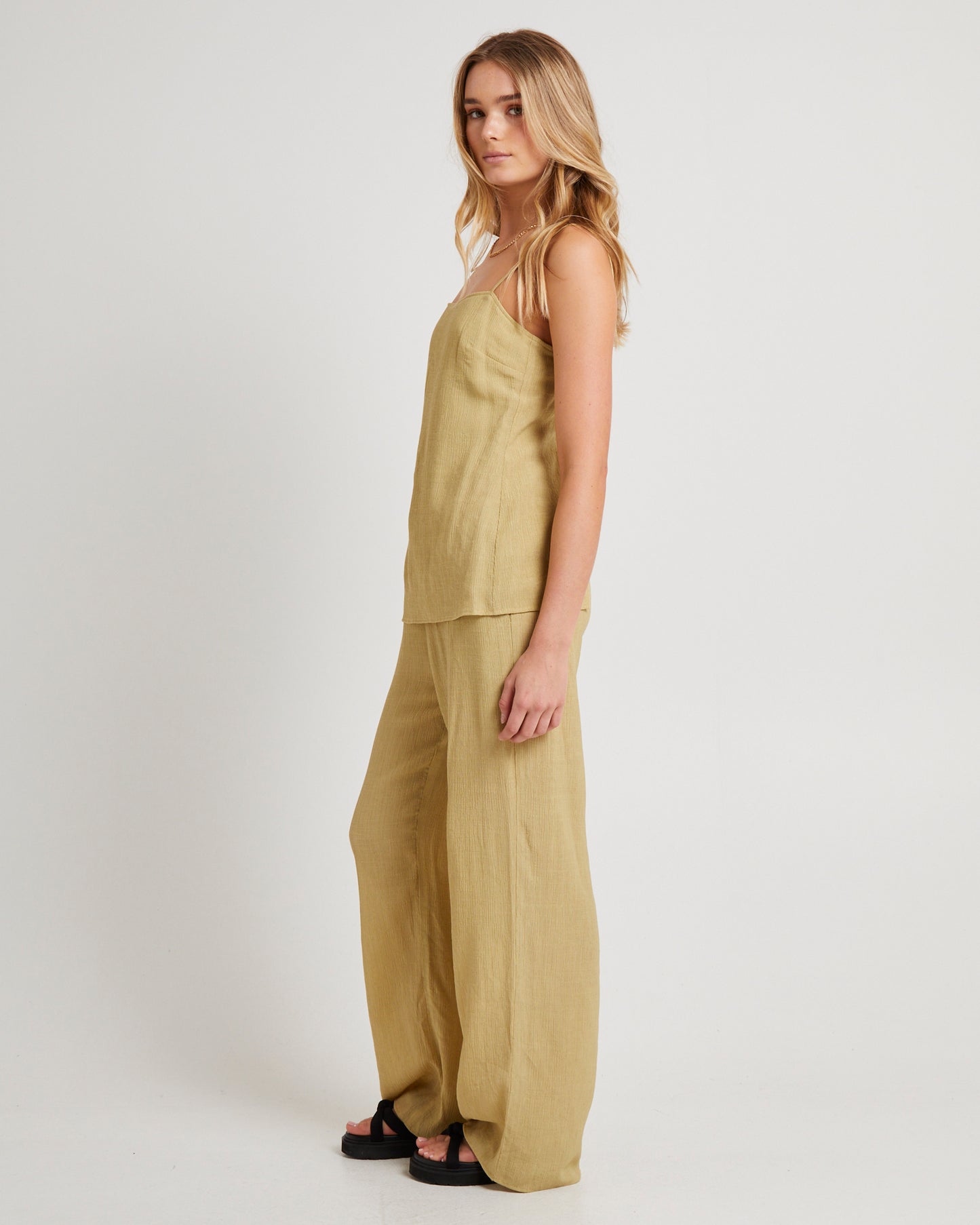 Indra Crinkle Tie Back Top