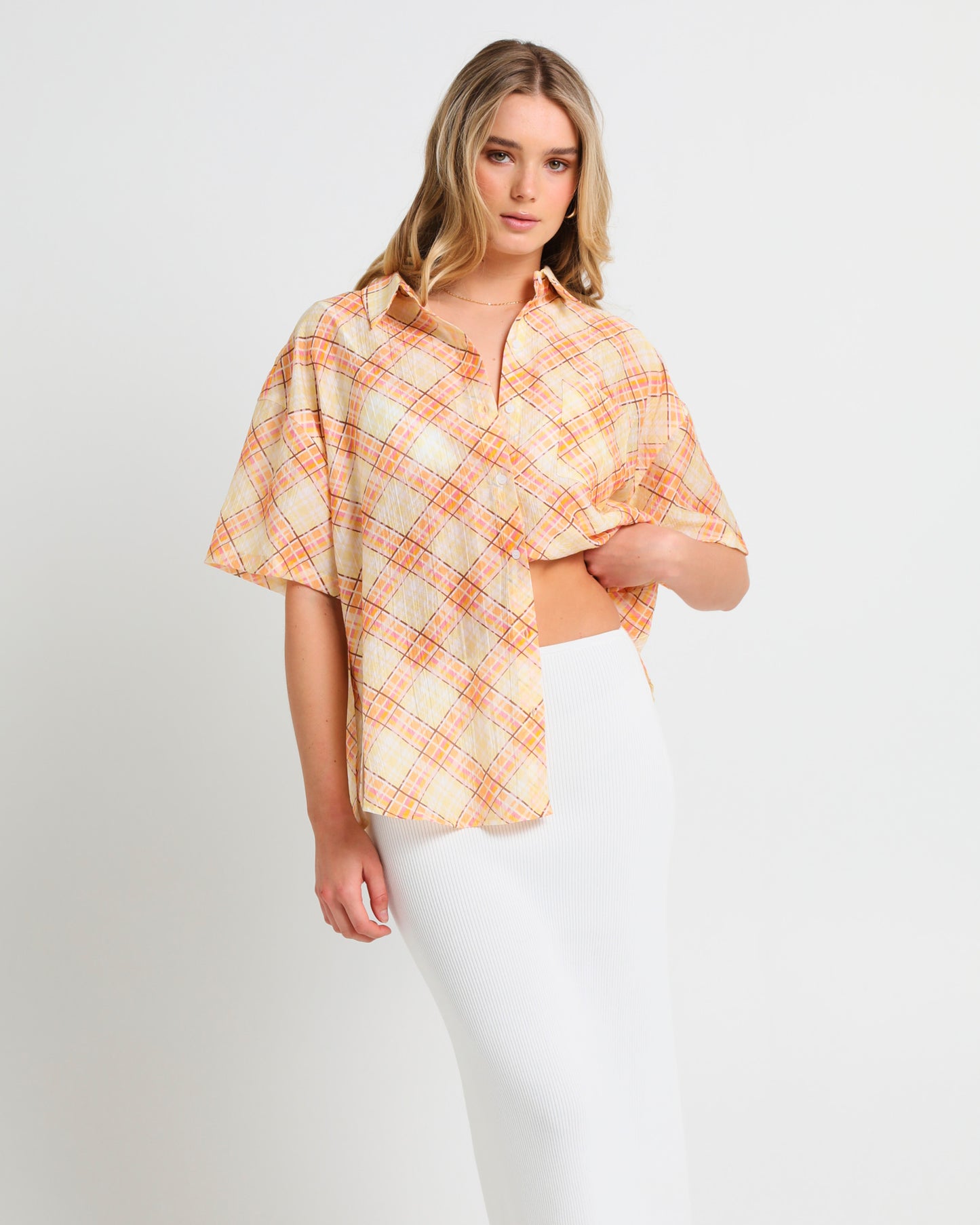 Nahla Oversized Check Shirt