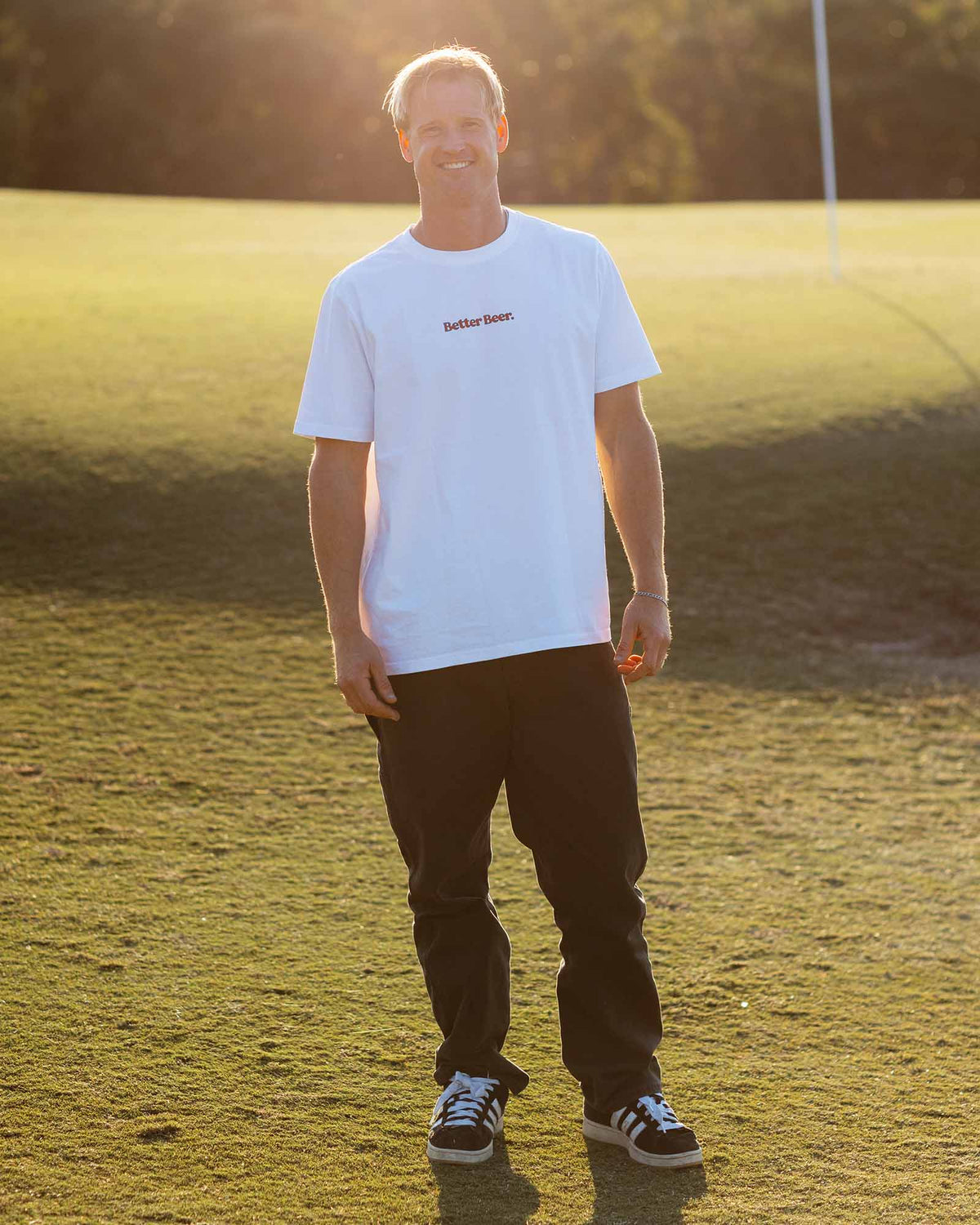 Oasis Print Short Sleeve T-Shirt WHITE