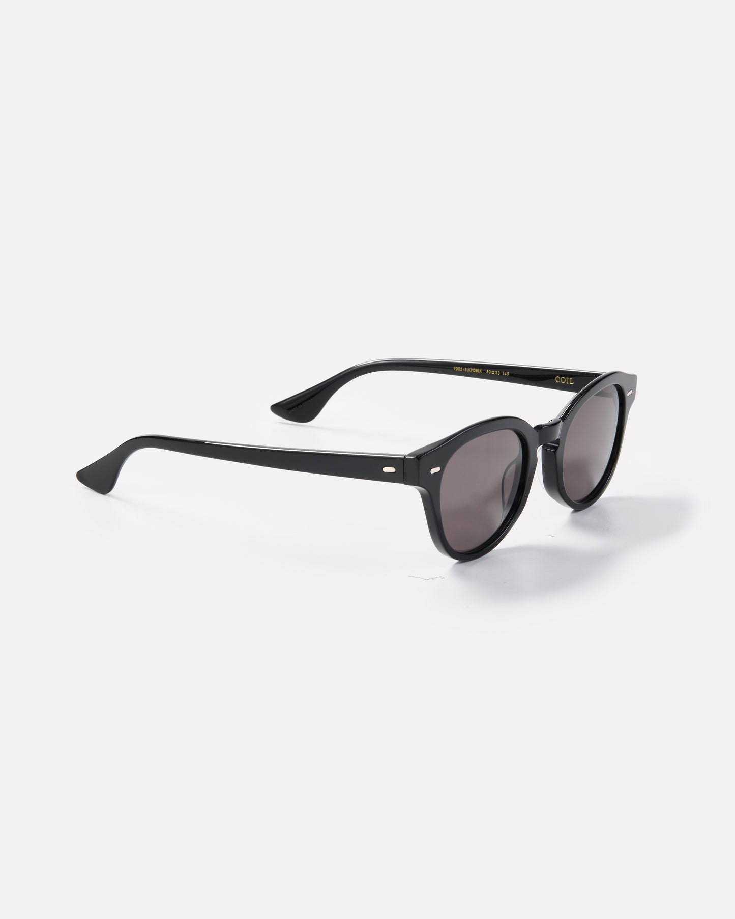 Coil Black Polished/Black Sunglasses