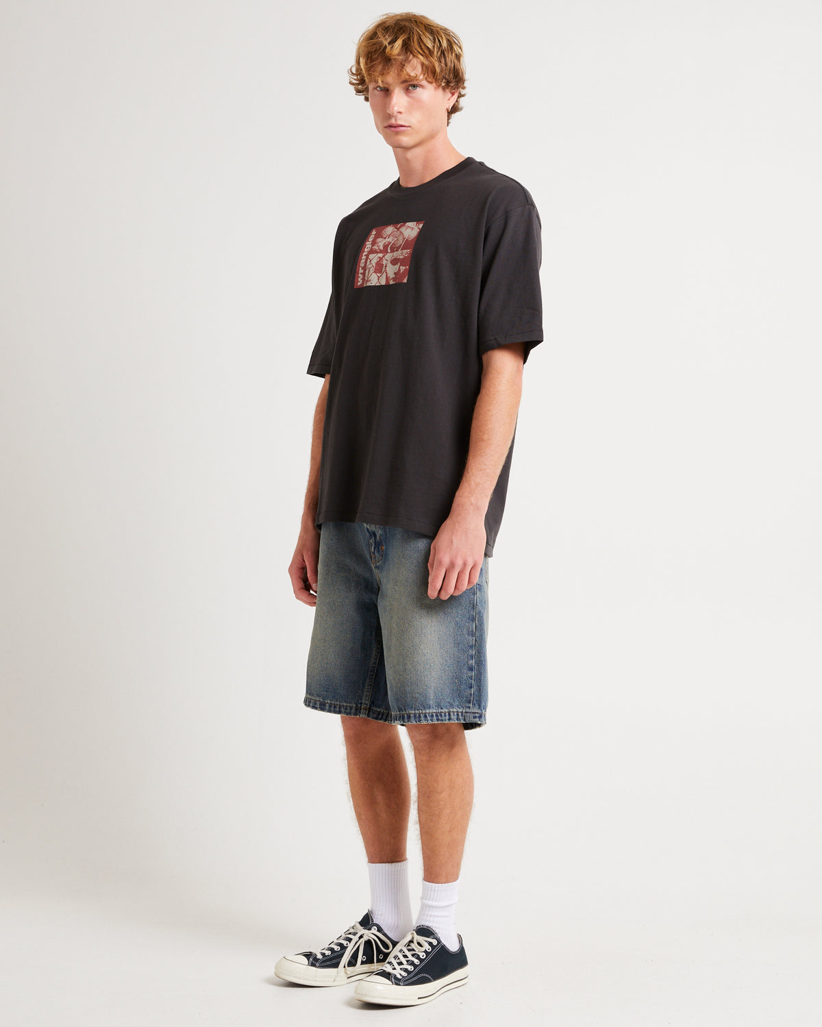 Expand Your Mind Slacker T-Shirt WORN BLACK