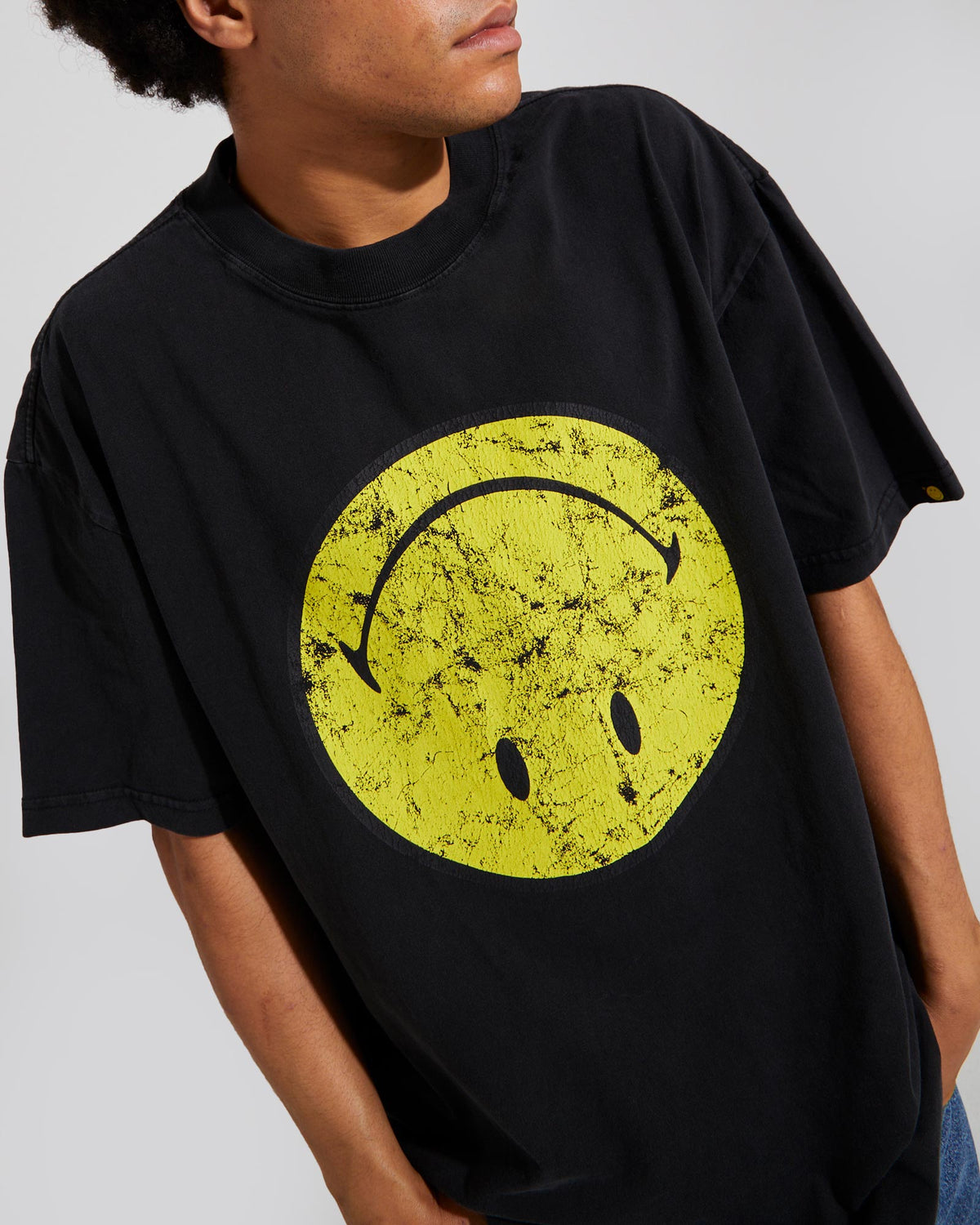 Insight x Smiley Logo T-Shirt BLACK