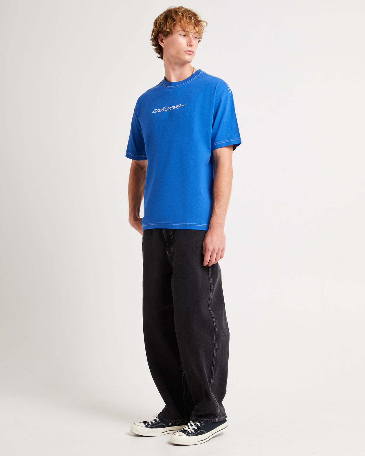 Nights Contrast T-Shirt BLUE