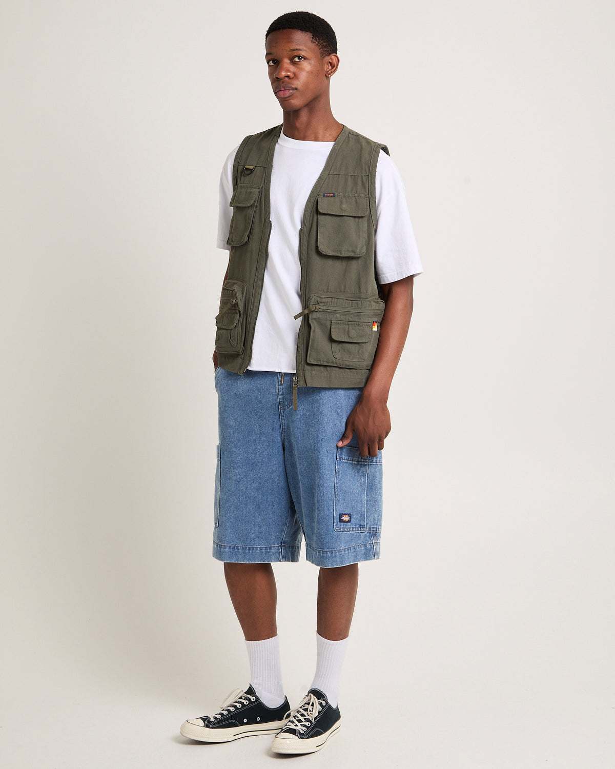 Wrangler x Better Beer Come Prepared Vest EUCALYPTUS