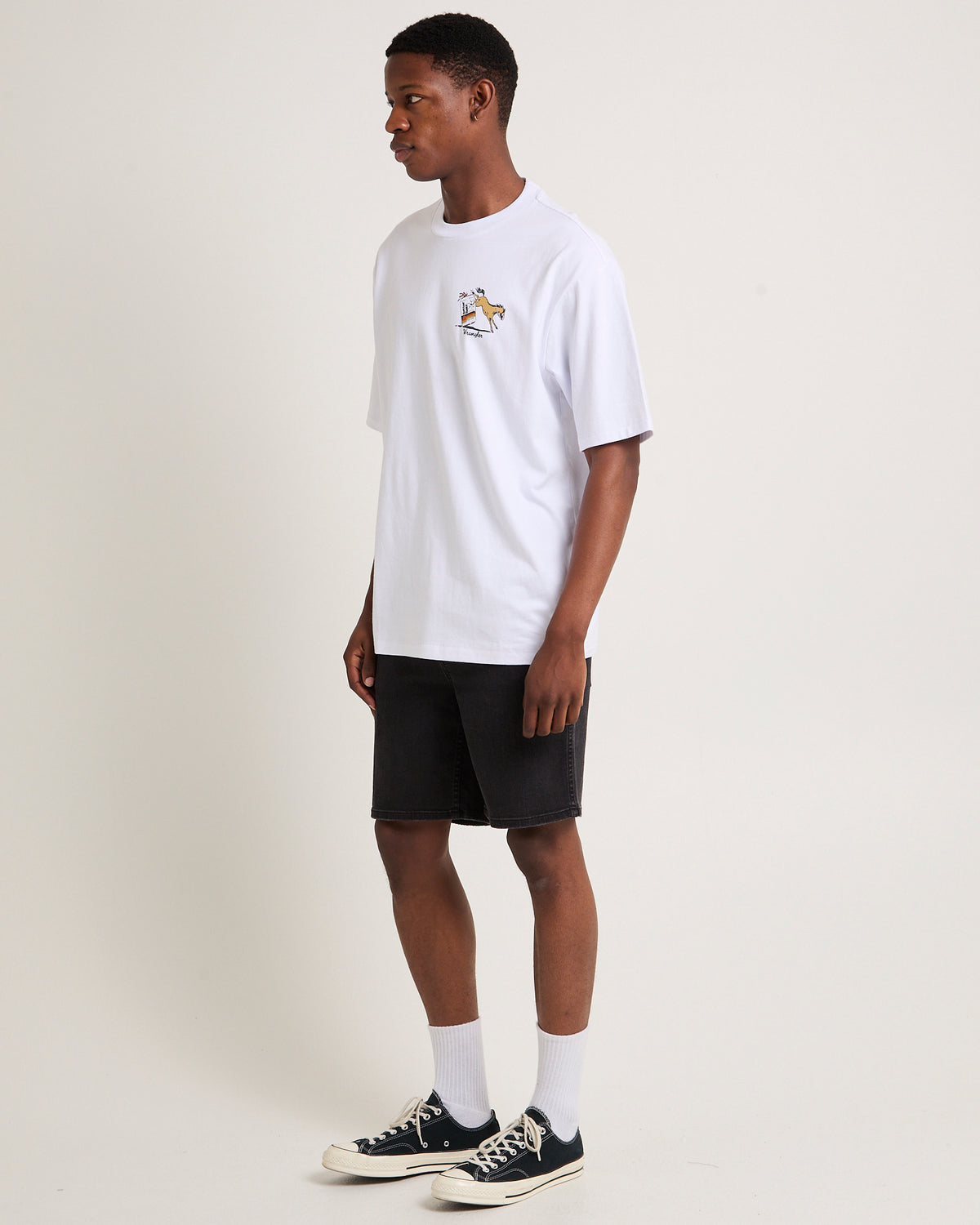 Wrangler x Better Beer Kicked Slacker T-Shirt WHITE
