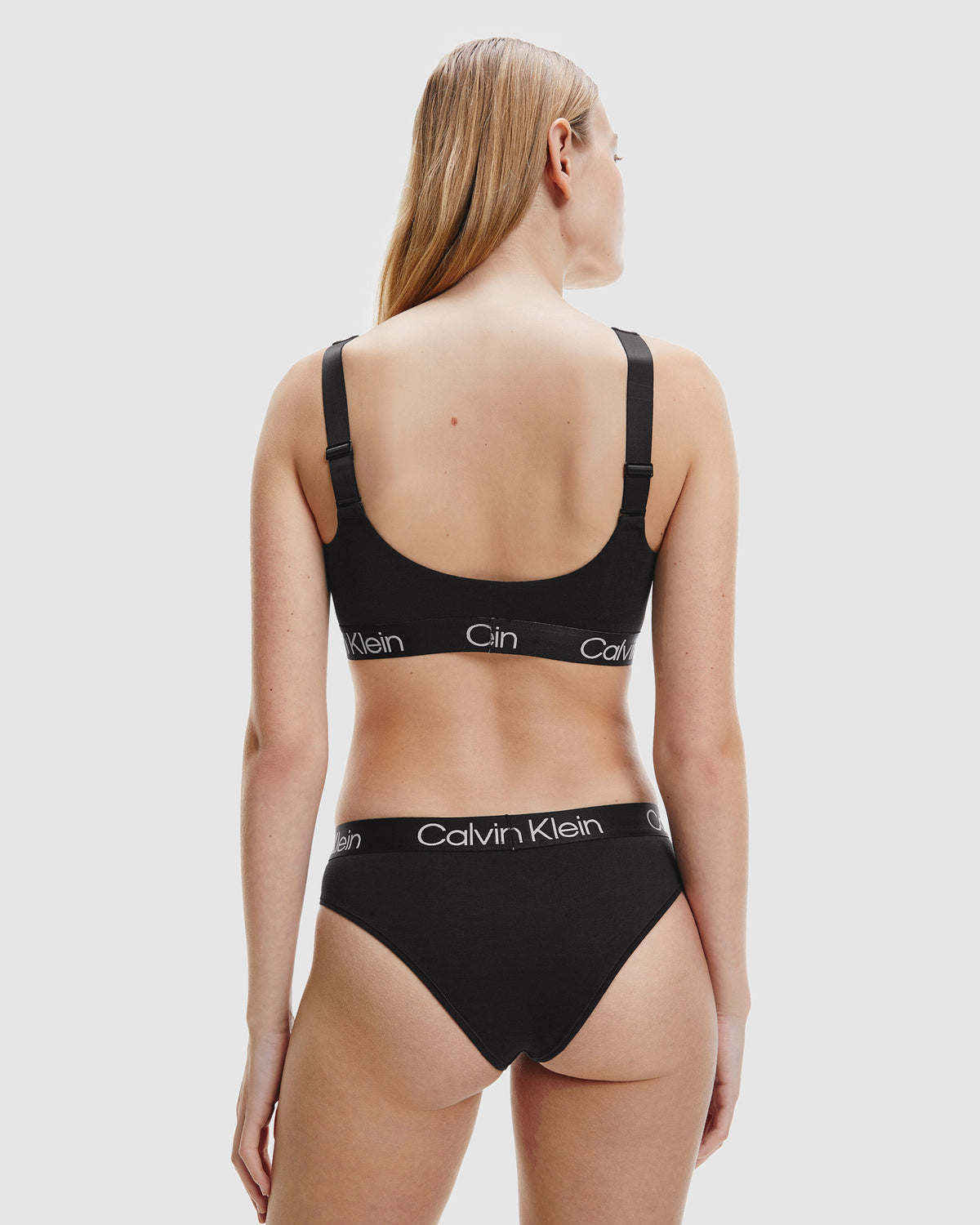 Structured Cotton High Leg Brazilian Briefs Black BLACK