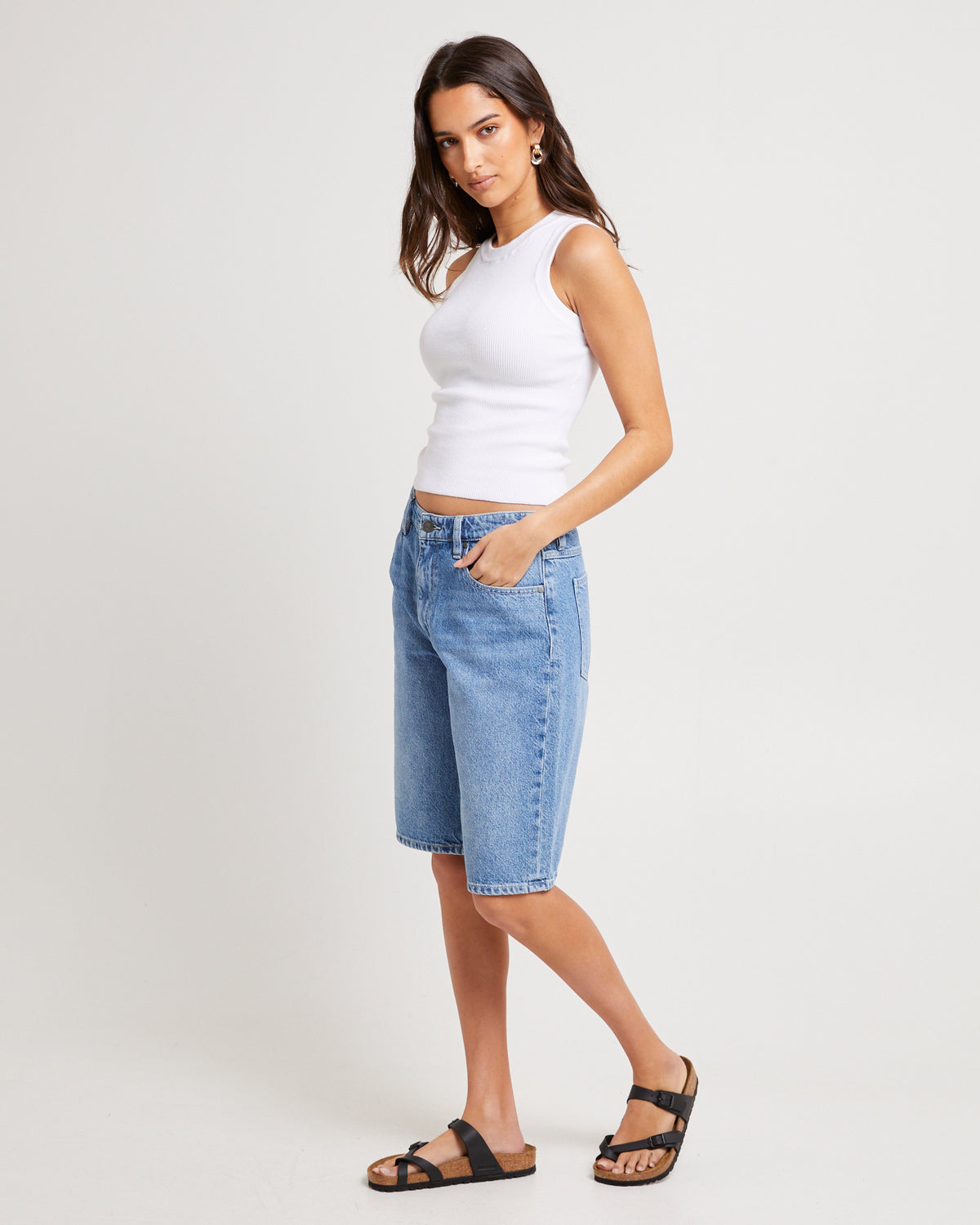 Low Stevie Relaxed Denim Jorts DEADWOOD BLUES