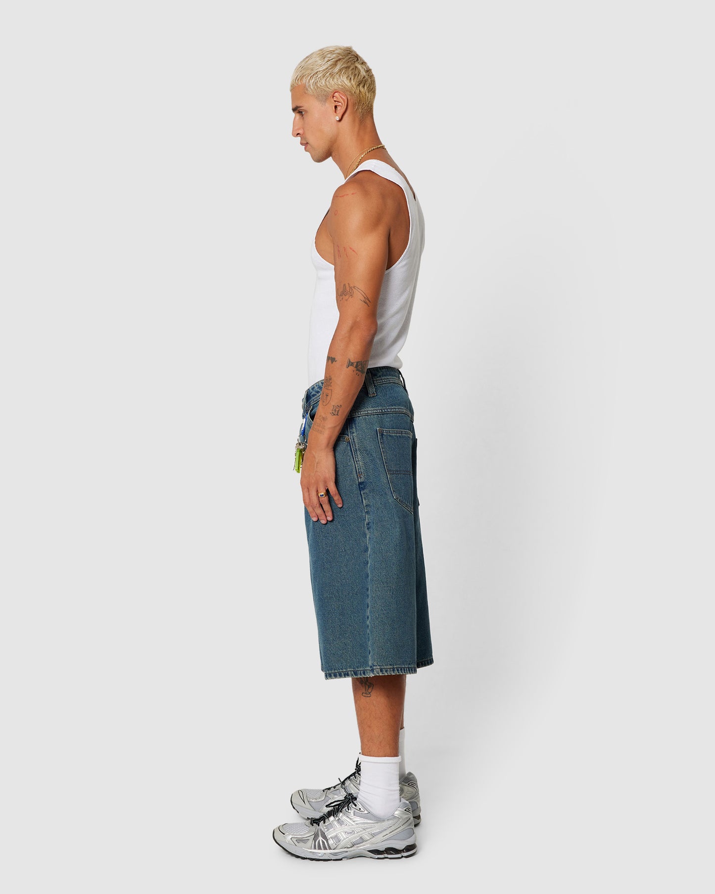 A6 Big Work Denim Shorts Felix